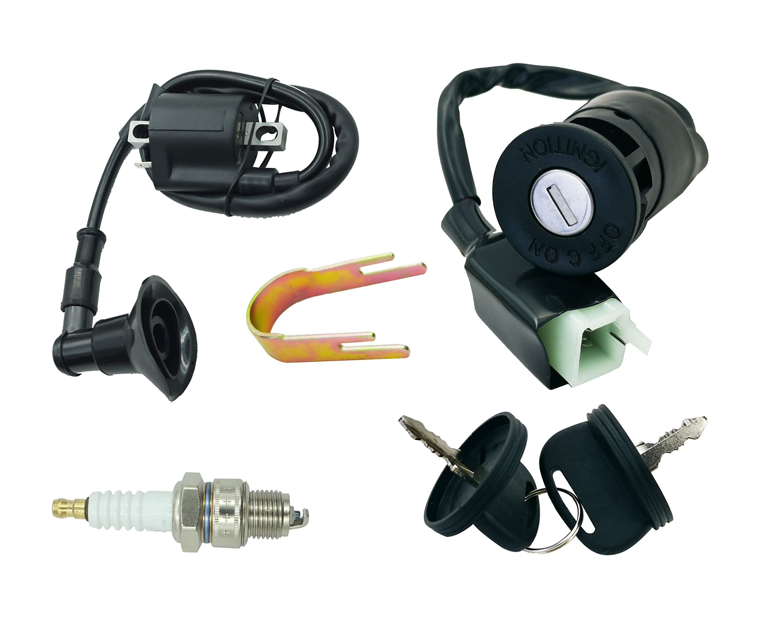 Ignition Key Switch for Polaris Sportsman 90, Fit for Polaris Outlaw Scrambler Predator 50 90 with Ignition Coil&Starter Relay S