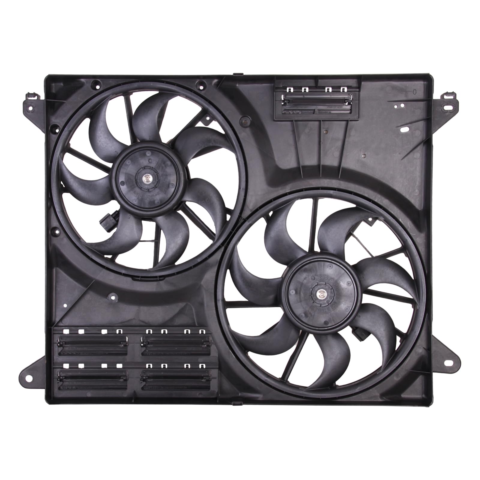 TYG Upgraded Cooling Fan Assembly for 2015-2018 Ford Edge 2.0L ECOBOOST/2.7/3.5L W/O PWM, 2016-2018 Lincoln MKX 2.7L Turbo & 3.7