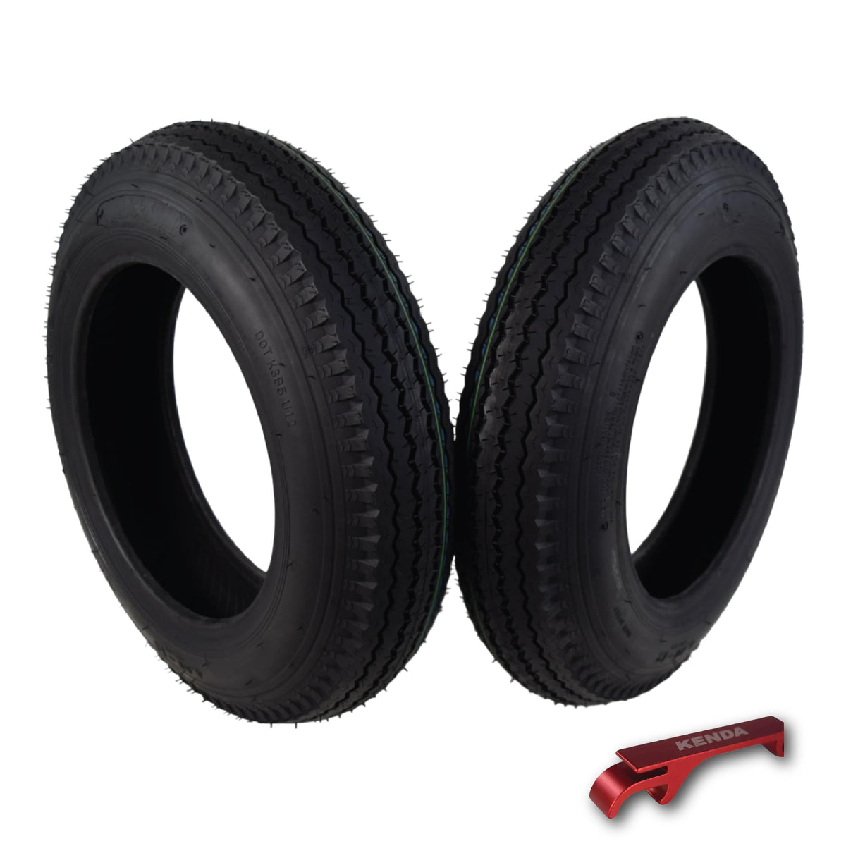 Kenda K353 480-12 Loadstar Trailer Tires - 4.80-12/4.80-12 Bias Ply - Durable, High-Load Capacity For Utility Trailers, Cargo Tr