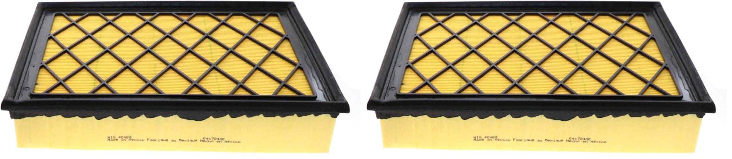 WIX Racing Filters Air Filter Panel (Pack of 2)