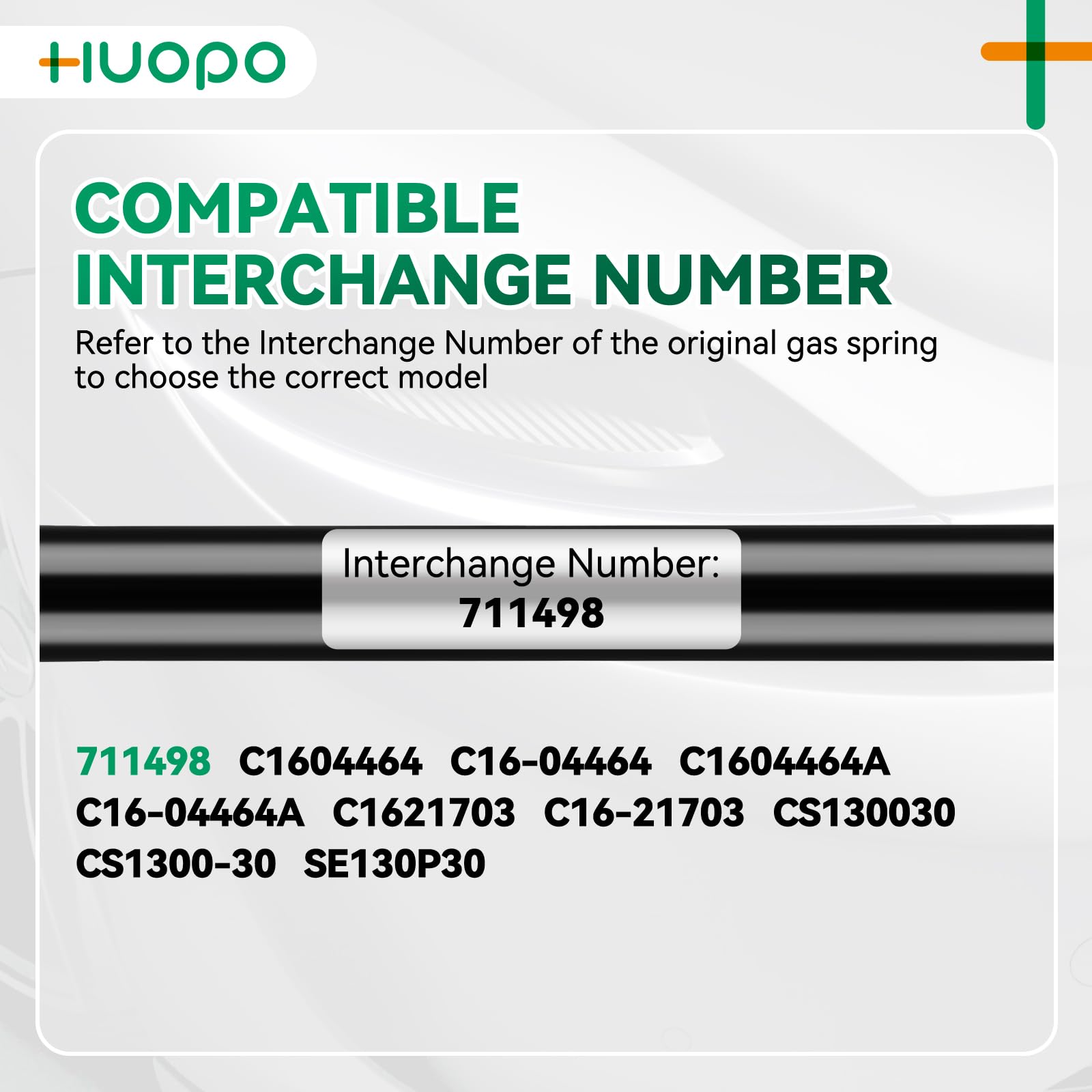 HUOPO C16-04464 13 inch 30 lb/133 N Gas Struts Shocks 13'' Lift Support for Snugtop Leer Camper Shell Topper Windows Door Truck