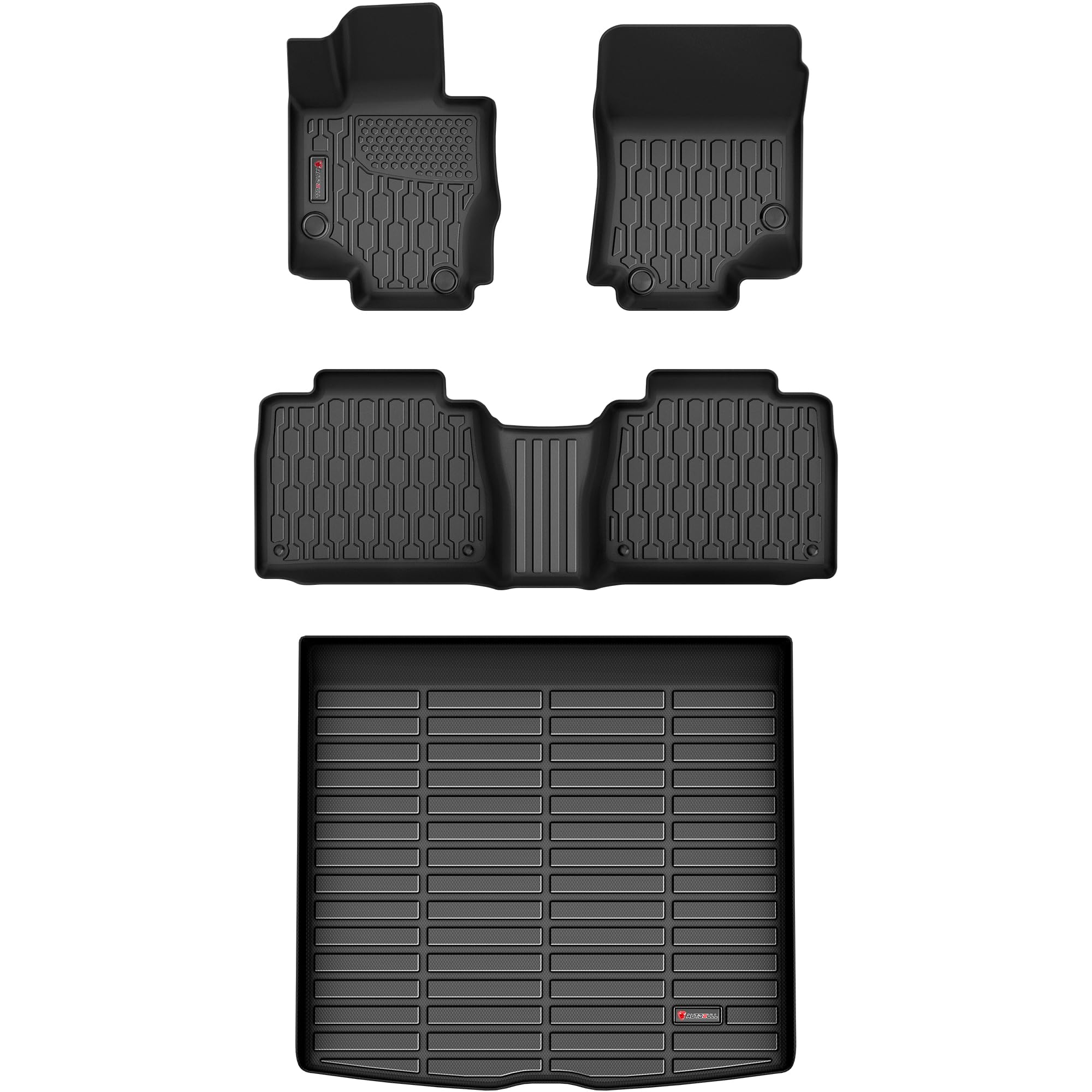 Autobull Floor Mats & Cargo Liner Compatible With 2020-2025 Mercedes Benz Gle (Not For Amg) Cargo Mat, Full Set All Weather Prot