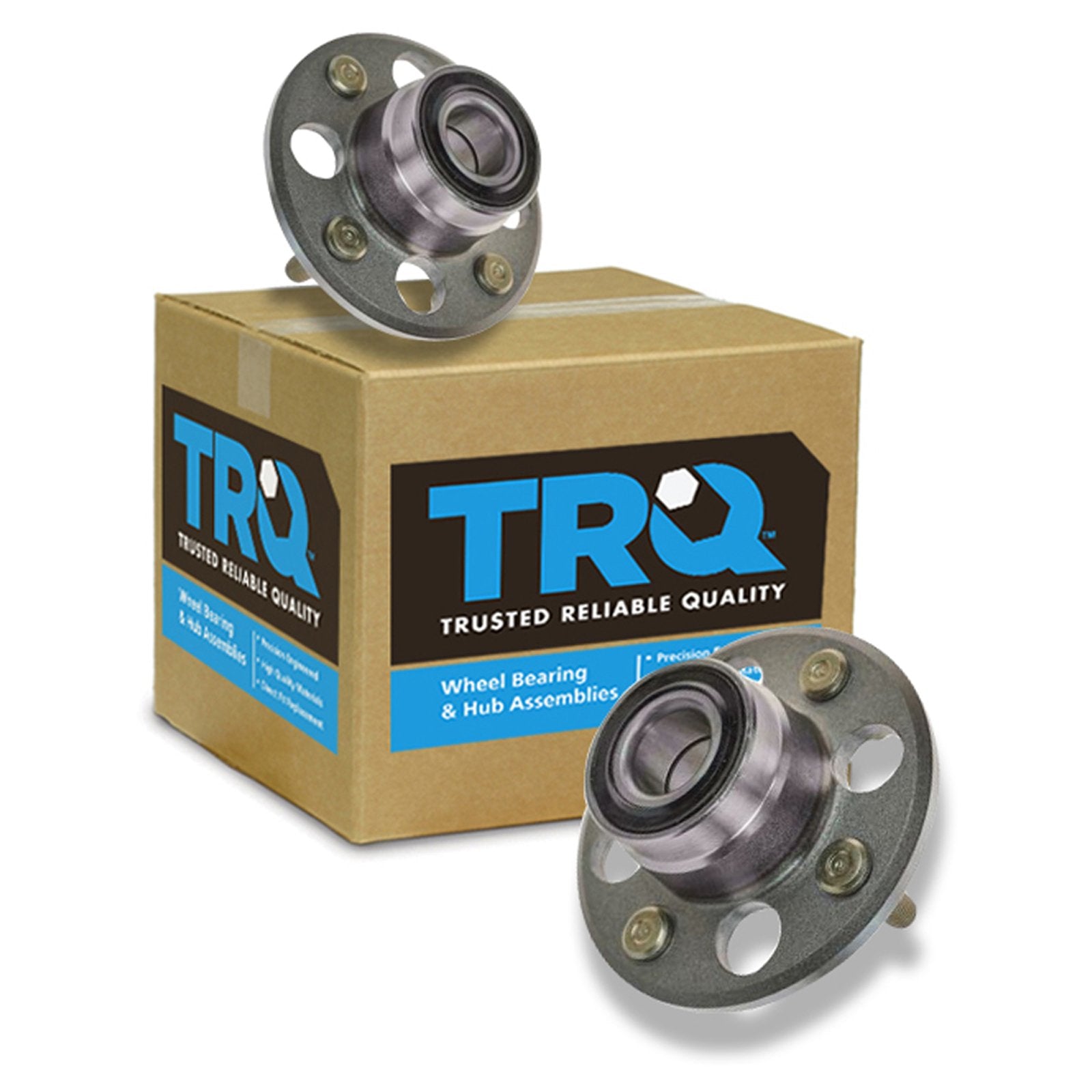 Trq Rear Wheel Hub Bearings Assembly Set Compatible With 1985-2000 Honda Civic 1993-1997 Civic Del Sol 1988-1991 Crx 1986-1987 W
