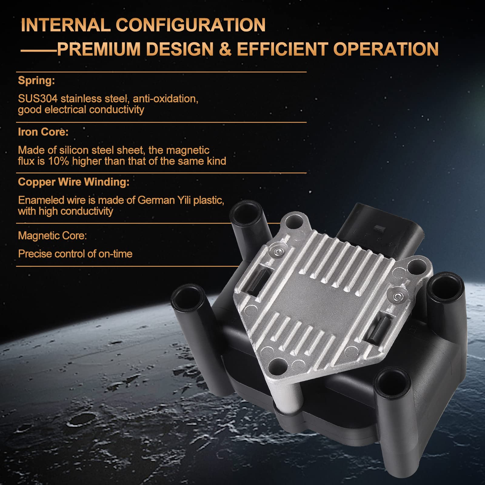 Ignition Coil Pack For Vw Volkswagen Jetta Beetle Golf Clasico Caddy Lupo Nuevo Gol Polo Sportsvan Transporter 1998-2015, For Se