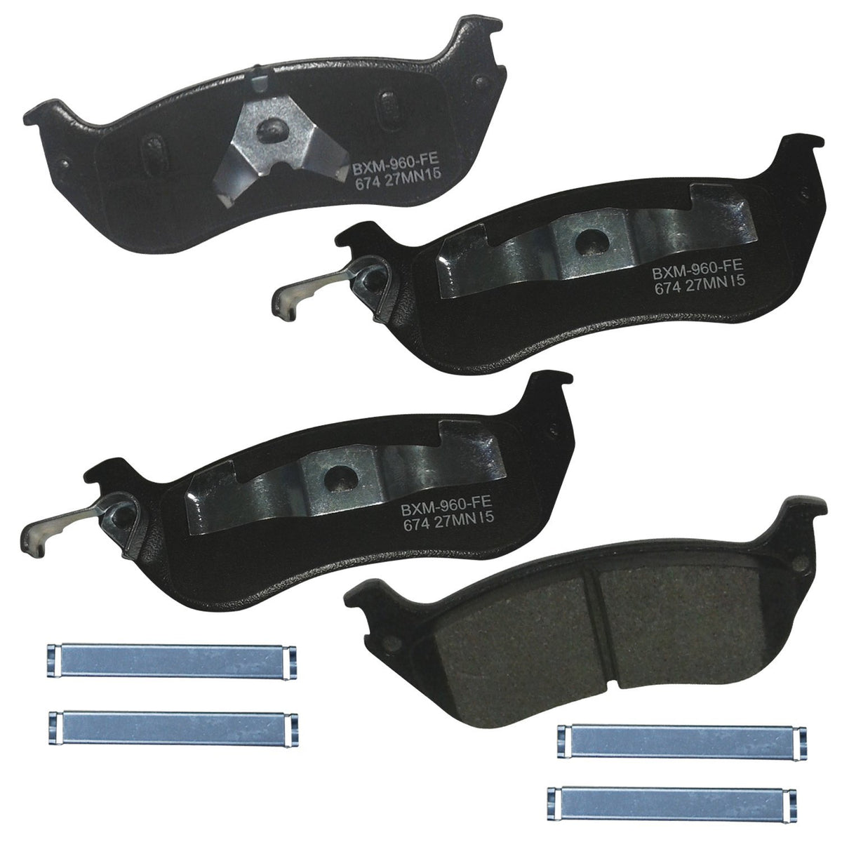 Bendix Premium Sbm674 Semi-Metallic Rear Brake Pads For Ford Crown Victoria 2002-1996, Grand Marquis 2002-1996, Lincoln Town Car