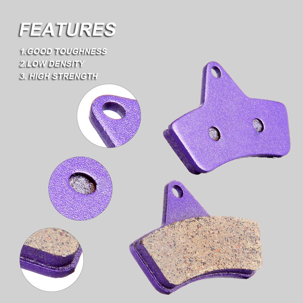 Front+Rear Carbon Brake Pads For Arctic-Cat 500 4X4 1998-2002 1999 2000