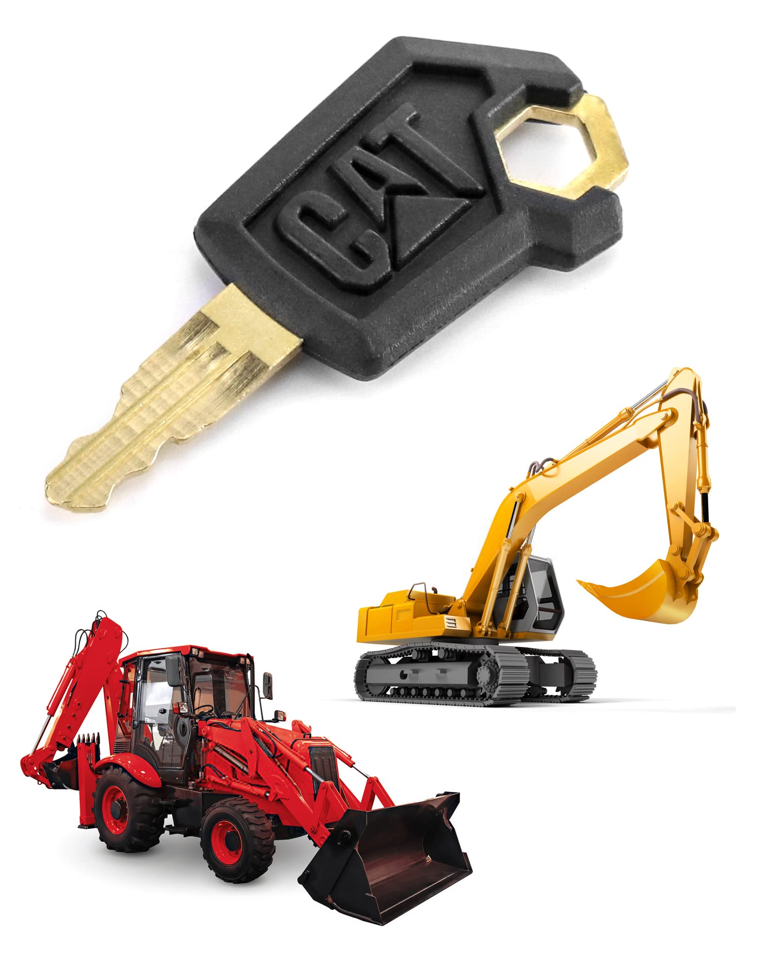 Qwork 5P8500 Cat Keys, 20 Pack Ignition Keys For Caterpillar Heavy Equipment