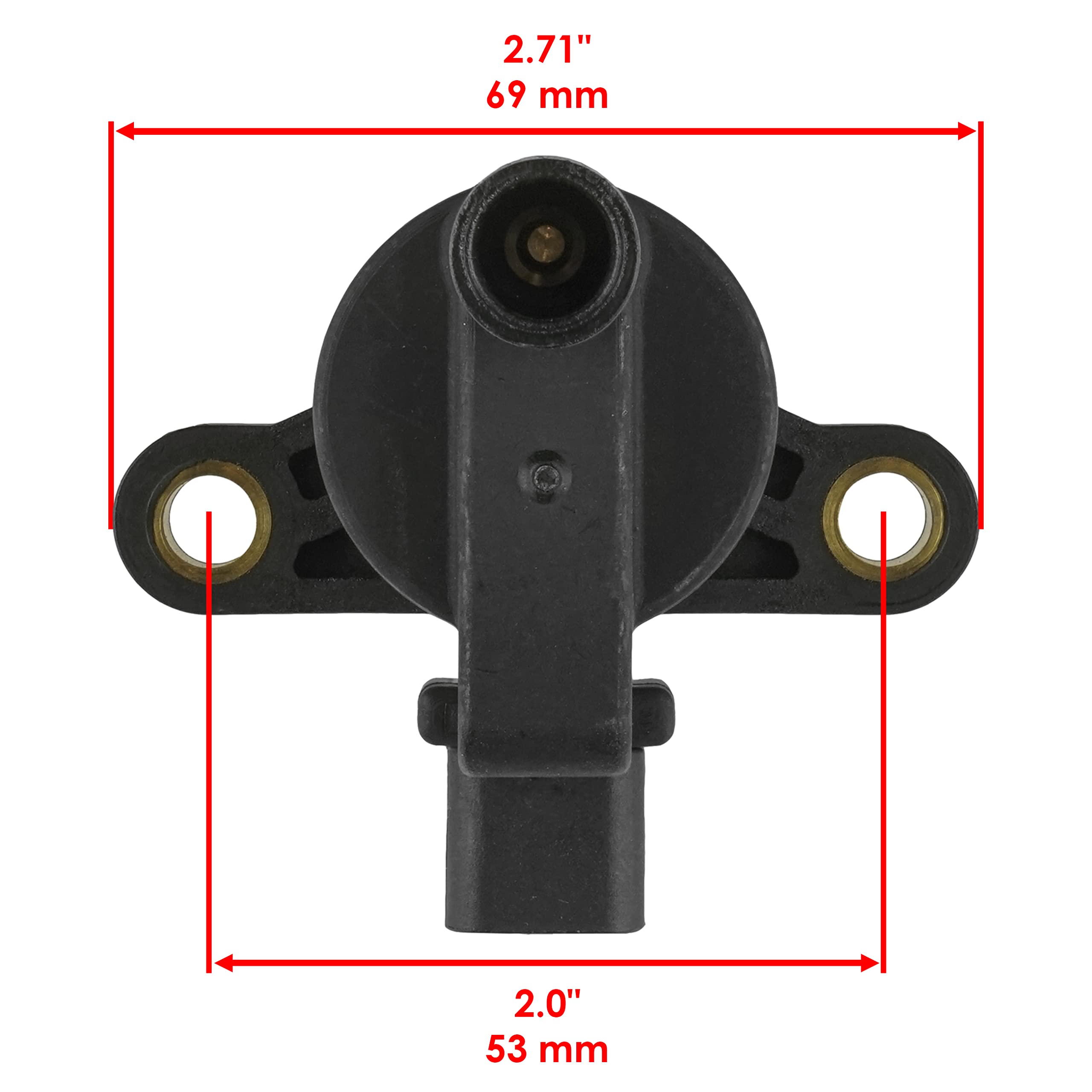 Caltric Ignition Coil Compatible With Polaris Ace 570 2018-2019 / Ranger 500 2012-2021 / Ranger 570 2016-2020 / Ranger Crew 500 2011-2012 / Rzr 570 2017-2021 / Sportsman 550 570 2011-2021/4011834