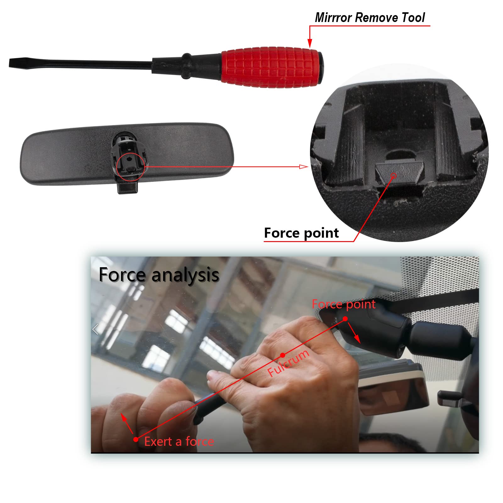 Rlb-Hilon Interior Rear View Mirror Compatible With Nissan Rogue Altima Nv1500 Nv2500 Nv3500 Frontier Tiida Sentra And More