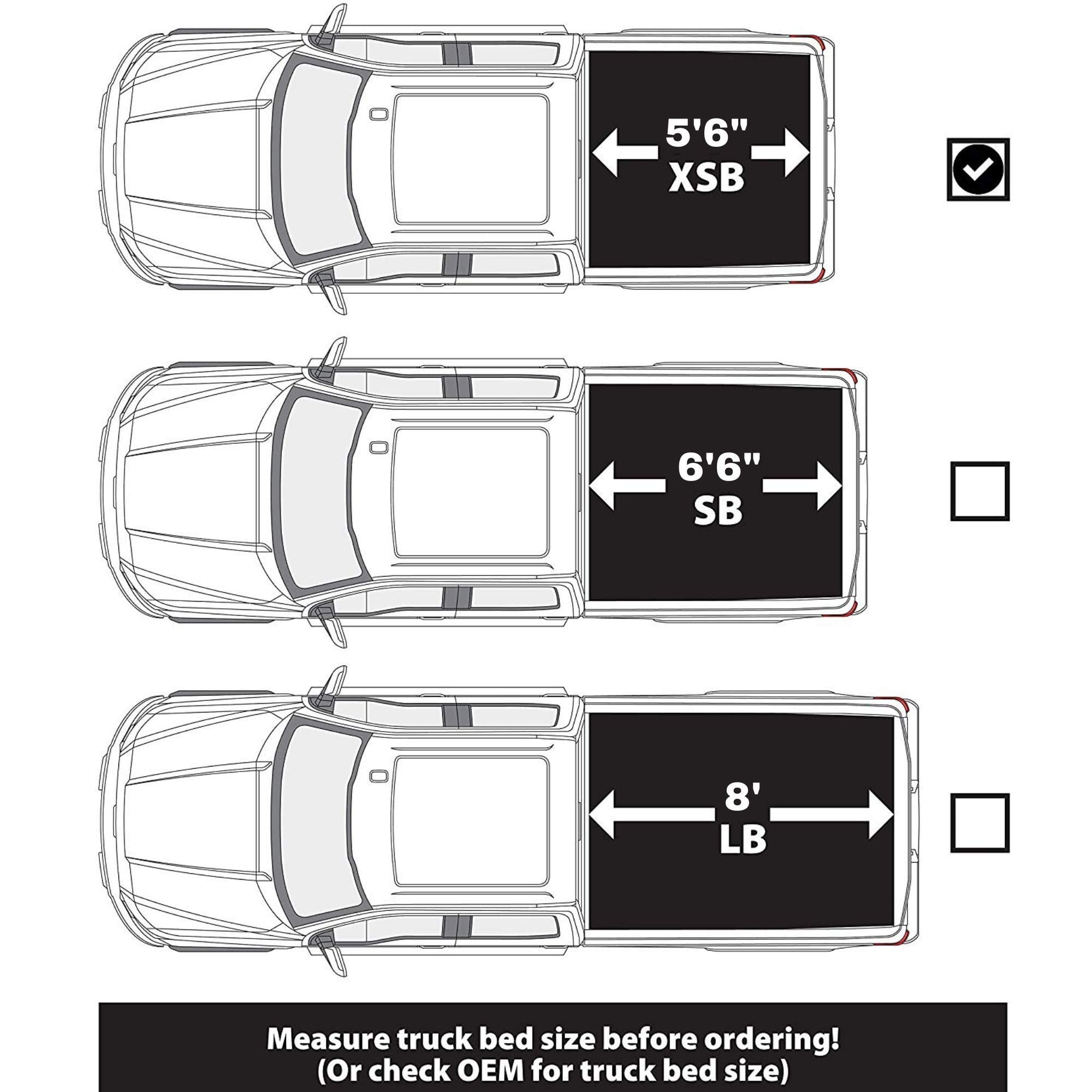 Leer Rollitup | Compatible With 2015-2023 Ford F-150 With 5.6' Bed | Soft Roll Up Truck Bed Tonneau Cover | 4R112 | Low-Profile,