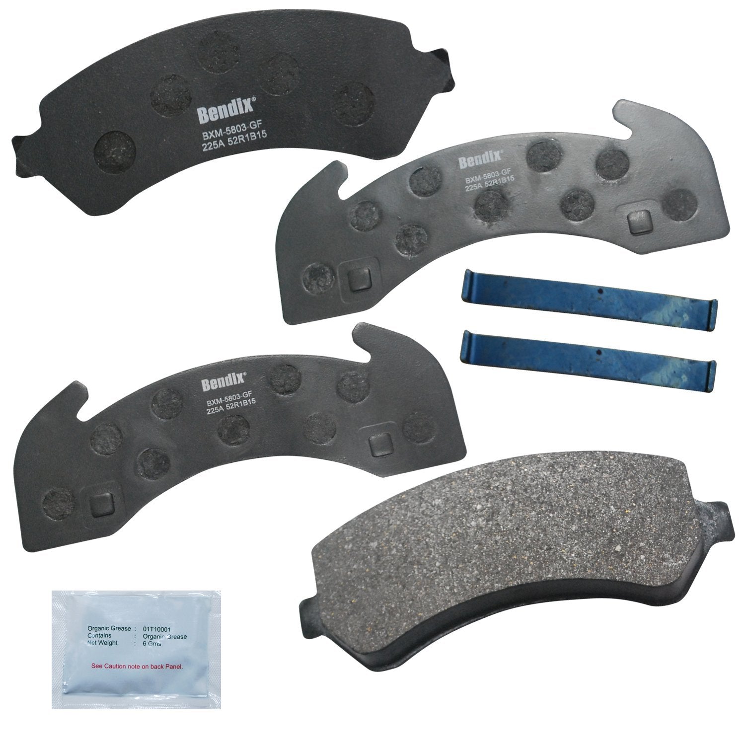 Bendix Fleet Metlok Mkd225Afm Brake Pads For Blue Bird All American,All Re,Commercial Bus,Tc1000,Tc,Freightliner Fl50,Fl60,Fl70,
