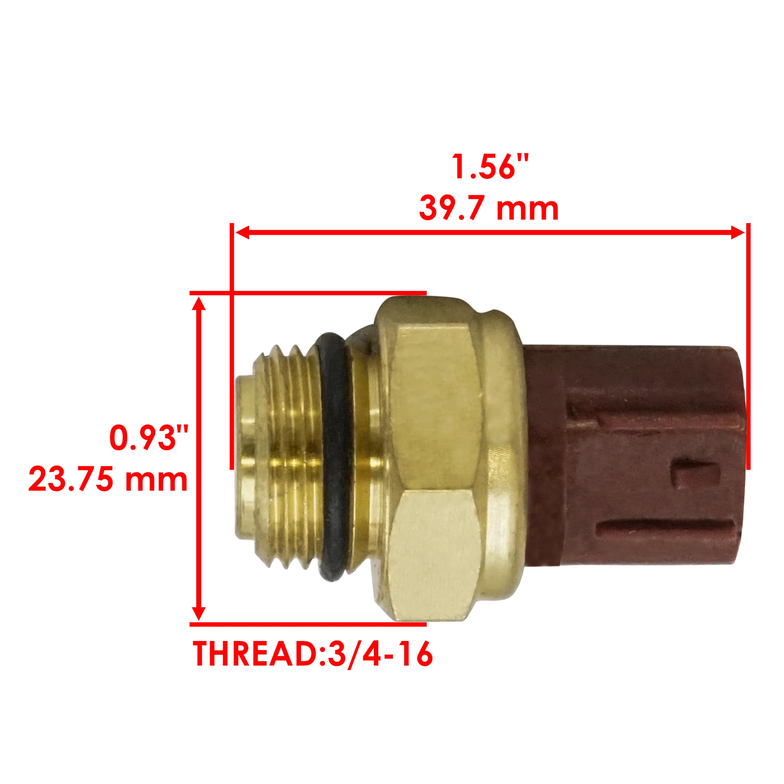 Caltric Fan Thermo Sensor Switch Compatible With Yamaha 450 Yfz450 Yfz-450 2004-2005