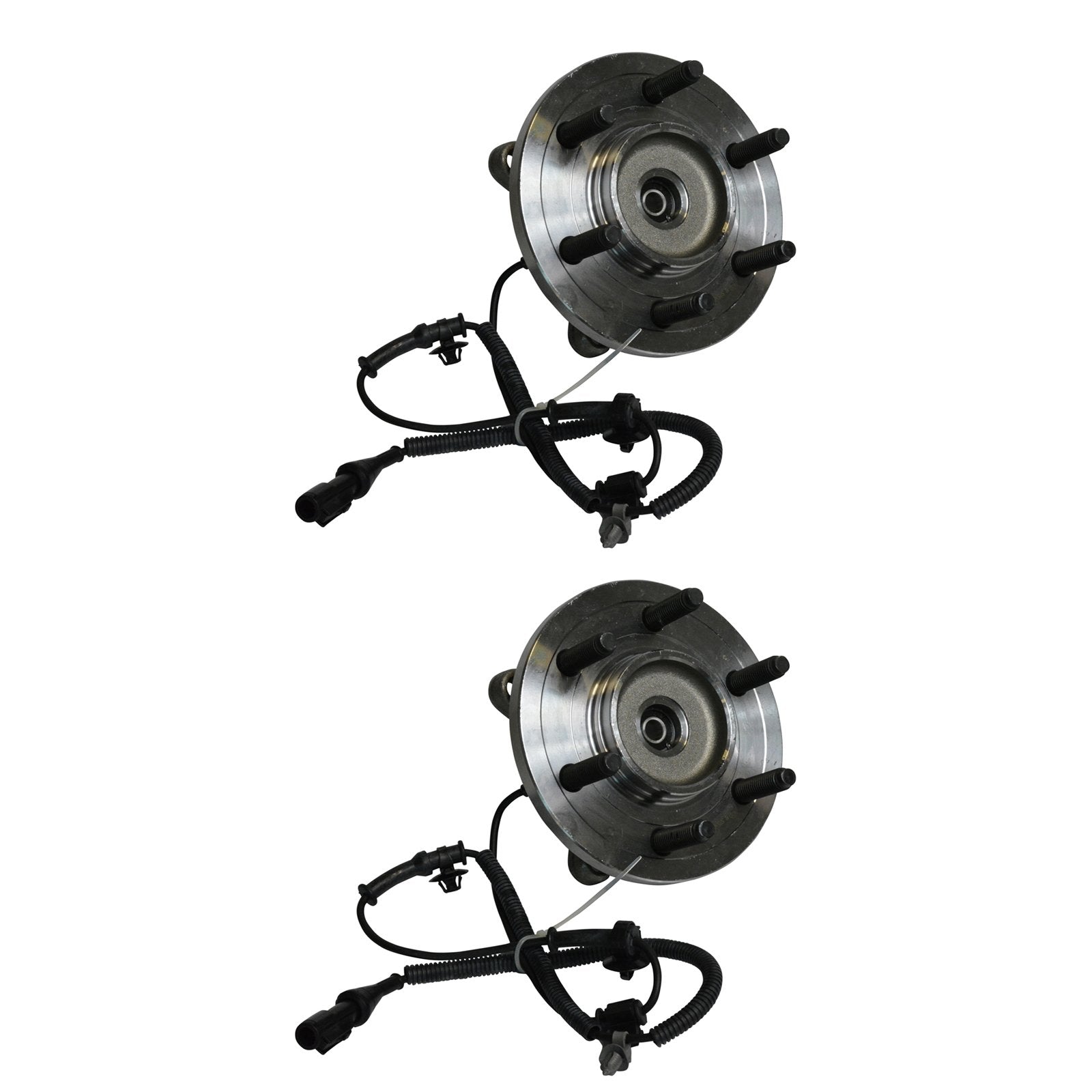 Trq Front Wheel Hub Bearings Assembly Set Compatible With 2009-2010 Ford F-150