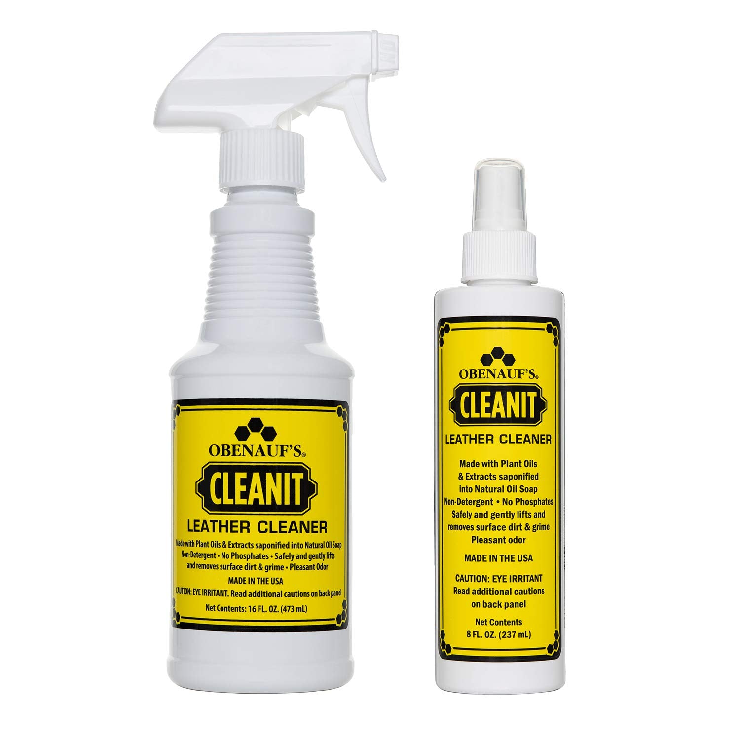 Obenauf'S Cleanit Leather Cleaner - Natural Plant Oil Leather Cleaner For Boots, Furniture And Car Interior - Safe And Gentle No