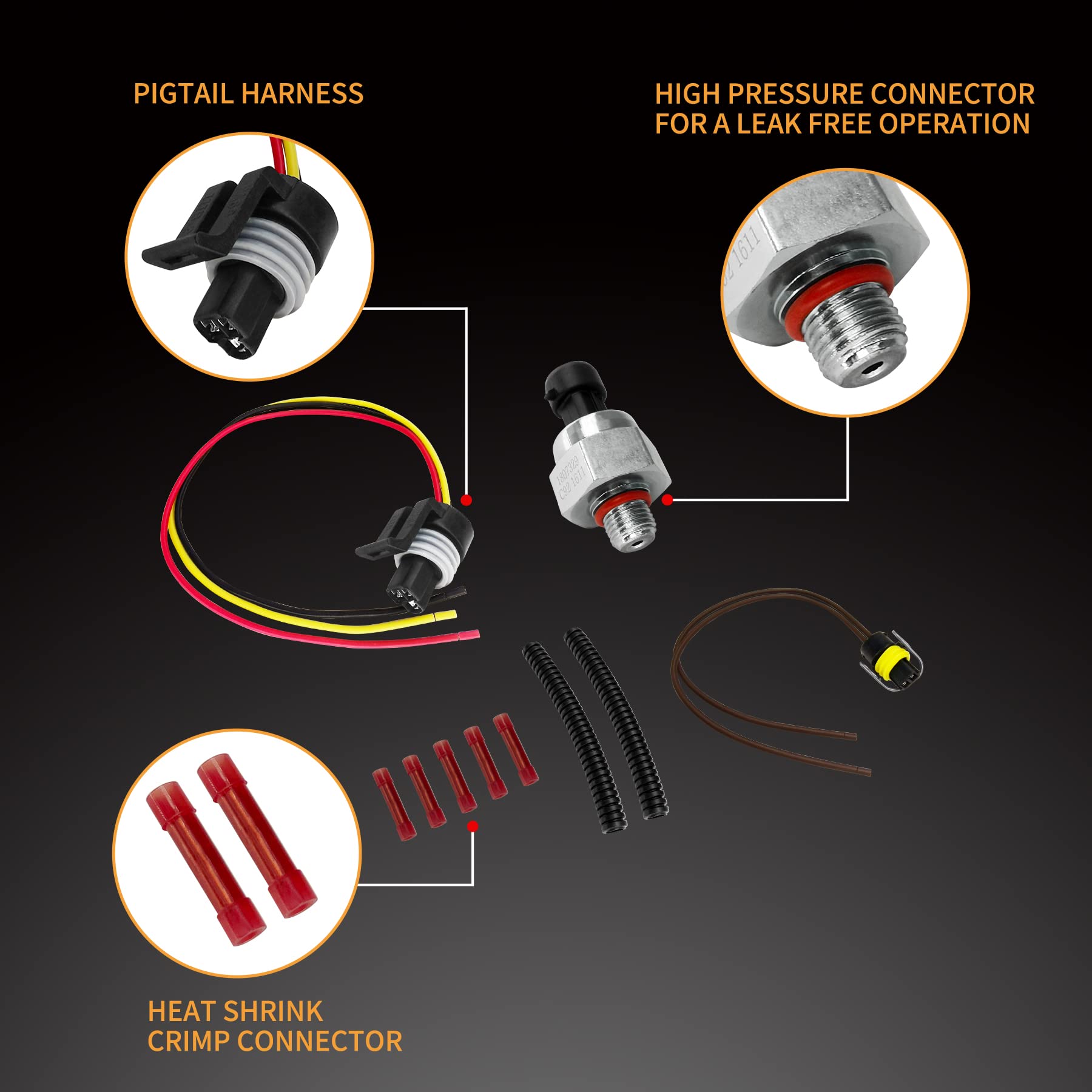 7.3 powerstroke IPR Valve with ICP Control Sensor and Pigtail | Replacement for 1995-2003 Ford F250 F350 F450 F550 Super Duty E3