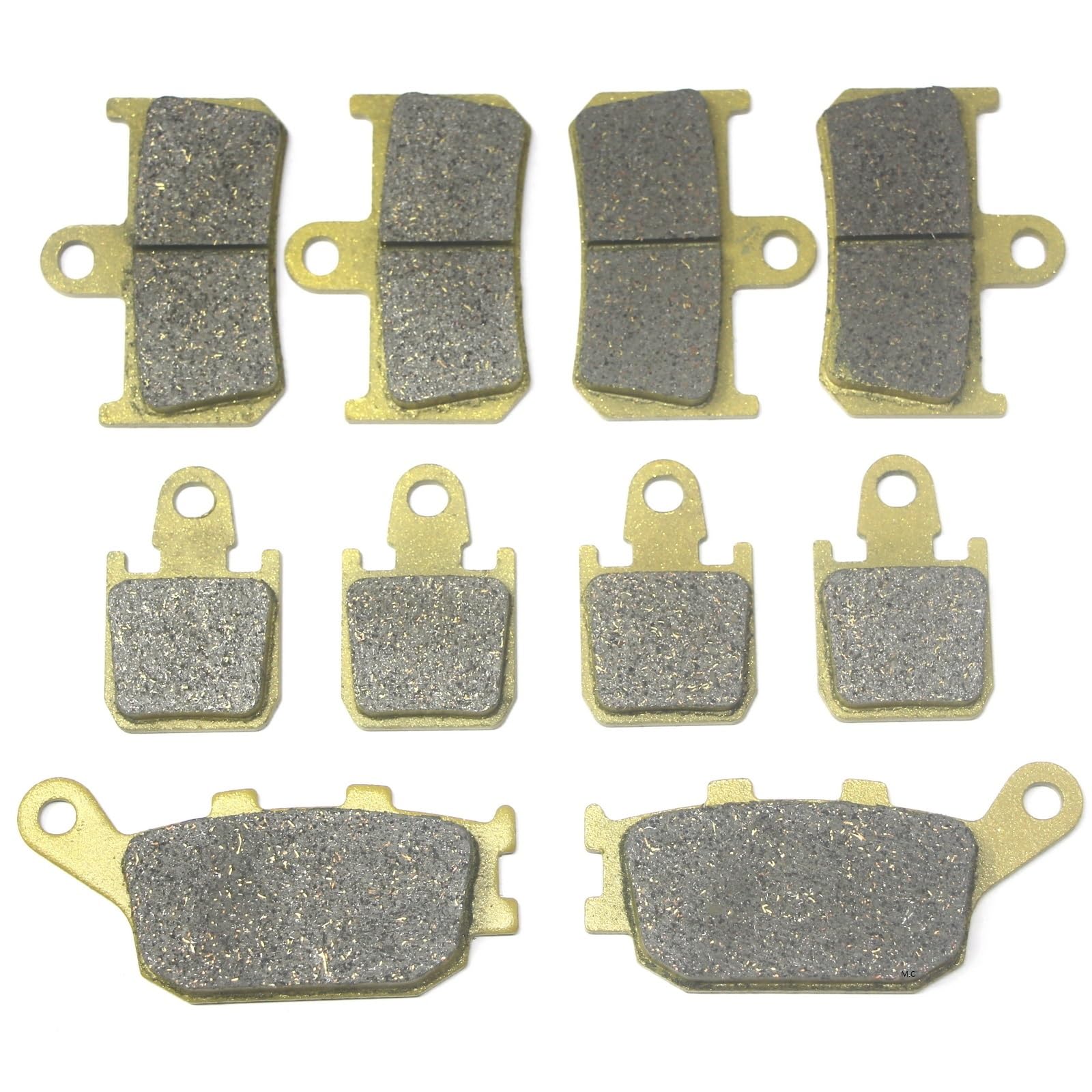 Master Chen Front Rear Brake Pads Brakes for Yamaha YZF R1 2007 2008 2009 2010 2011 2012 2013 2014 (6 piston radial caliper) FA4