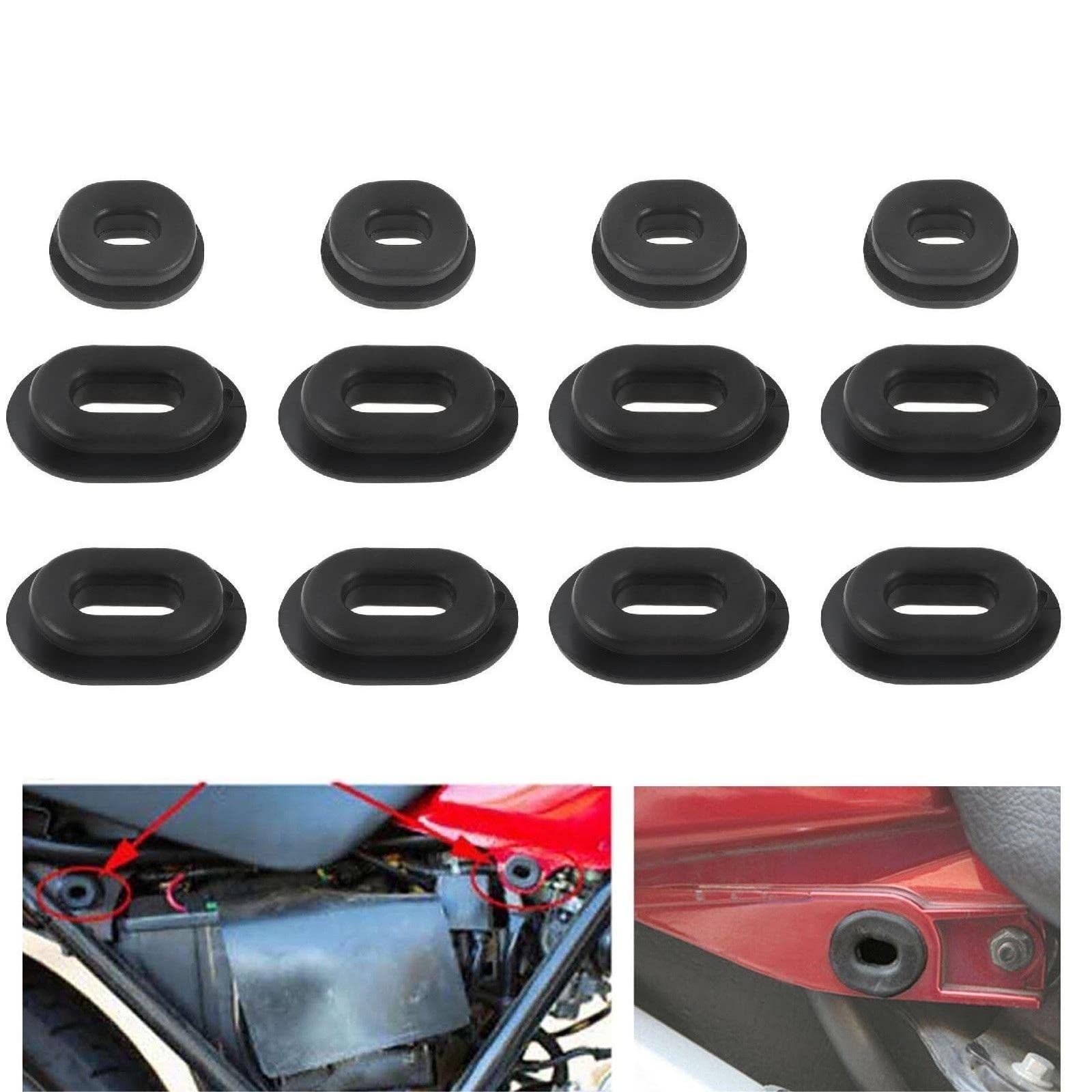 Flypig Rubber Grommet Single Side Cover For Honda Motorcycle Cb100 Cb125S Cl100 Cl100S Cl125S Sl100 125 Tl125 125S Xl100