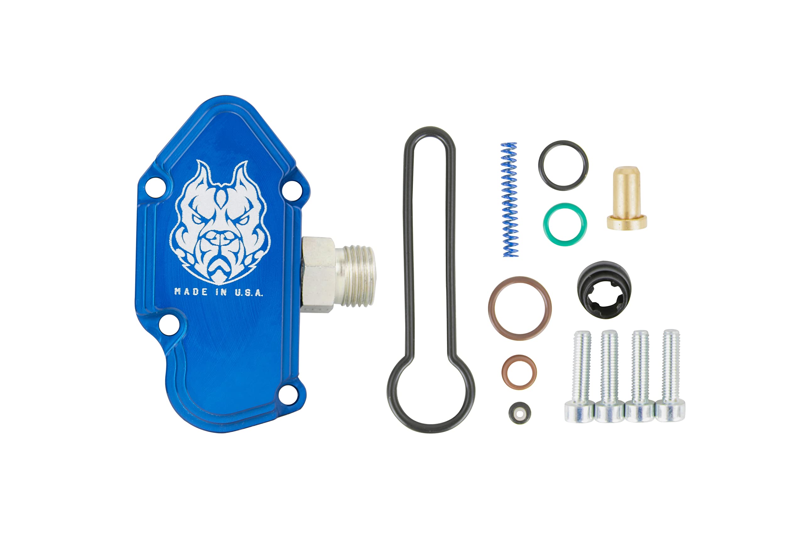 Sinister Diesel Blue Spring Kit With Billet Spring Housing - Fuel Regulator Kit - 2003-2007 Ford Blue Spring Kit 6.0 Powerstroke