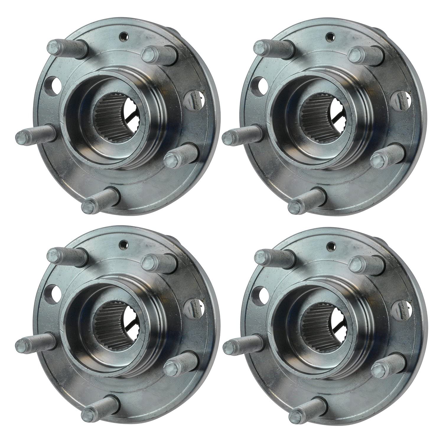 Trq Wheel Hub Bearings Assembly Set Compatible With 2006-2009 Pontiac Solstice 2007-2010 Saturn Sky