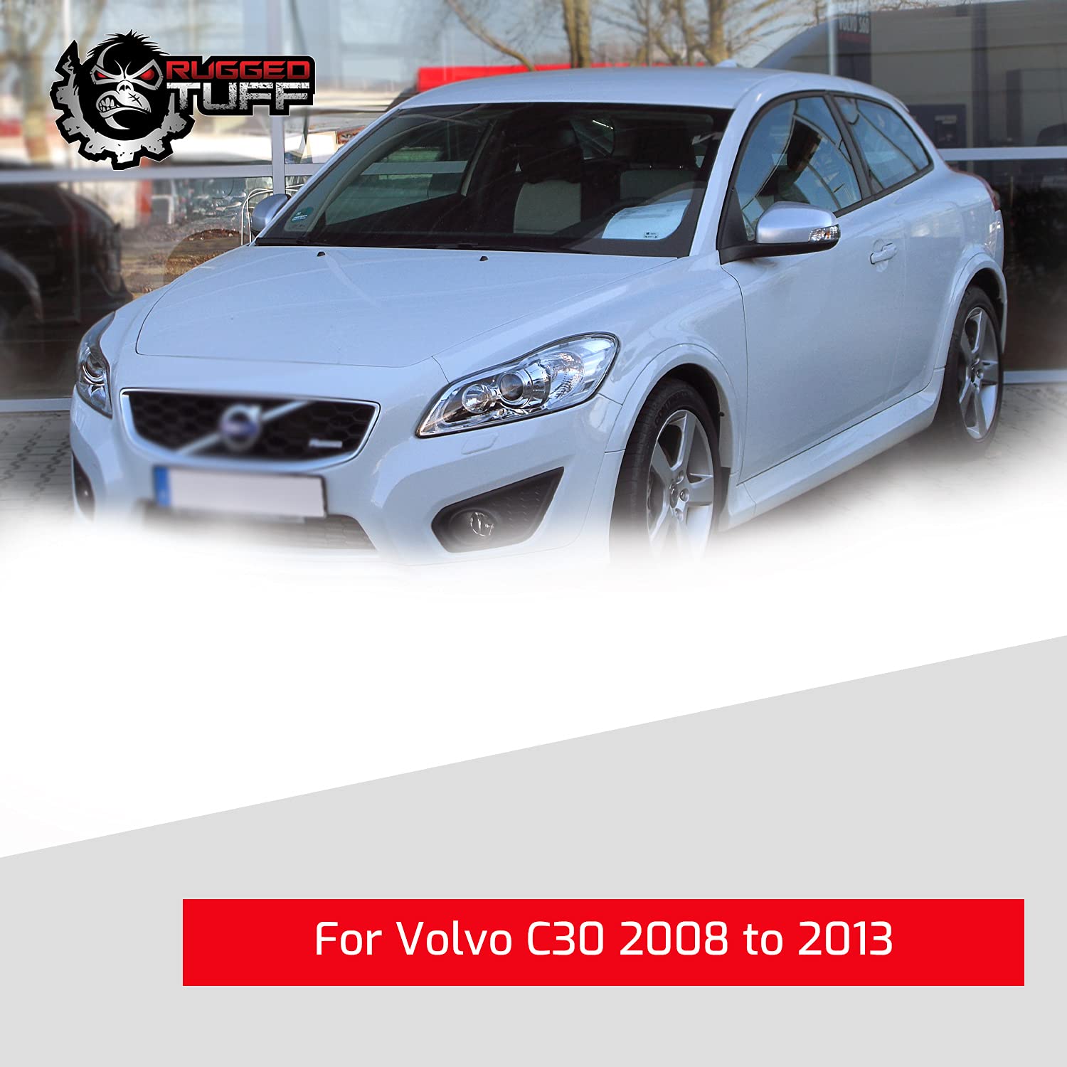 Exactafit 8225R Passenger Side Mirror Glass Replacement Repair Compatible With 2007-2014 Volvo C30, C70, S40, S60, S80, V50, V70