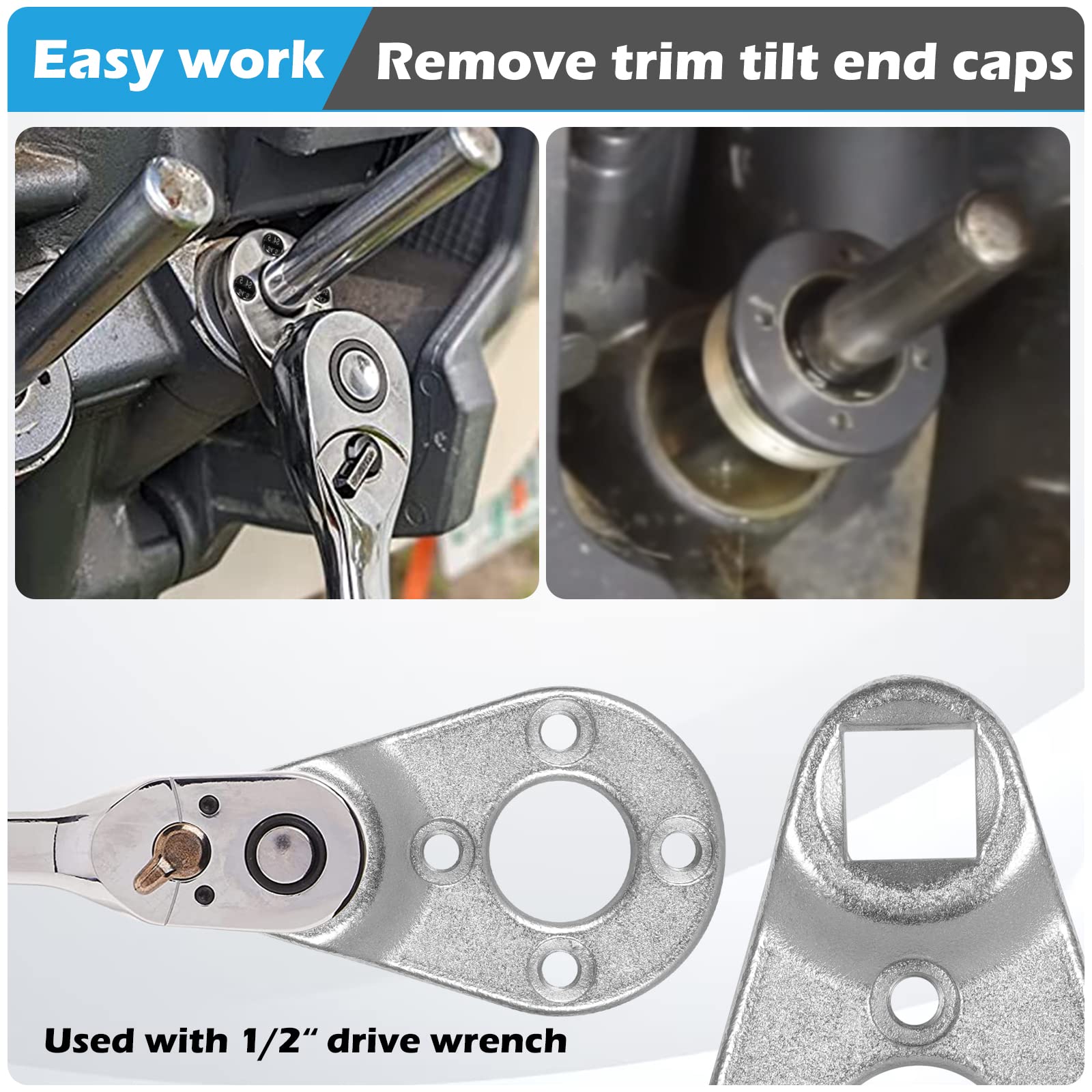 Trim/Tilt Pin Wrench Amt0006-32Mm X 4.5/4Mm Remove Trim/Tilt Caps On Hydraulic Cylinders For Yamaha Suzuki Johnson Evinrude, For