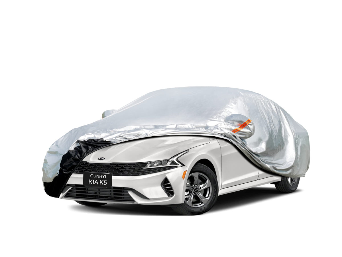 Gunhyi Car Cover Custom Fit Kia K5 (2020-2025) Waterproof For Automobiles, Oxford Sun Rain Dust Snow Protection (Ships From Us W