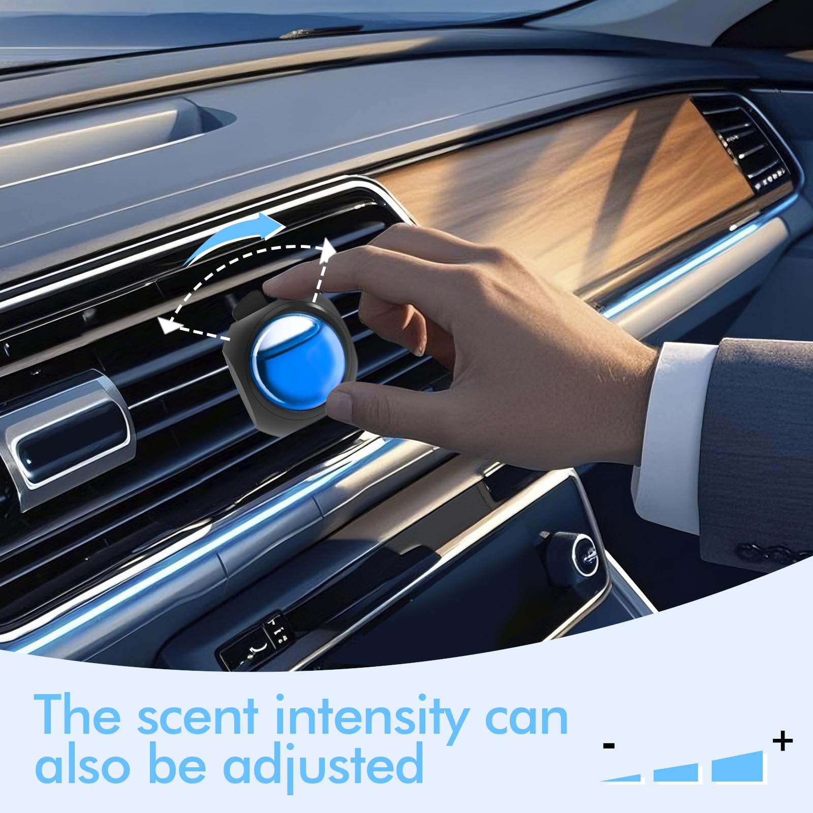 Car Air Freshener Vent Clips, 12 Pack, 6 Linen, 6 Citrus, Provides Long-Lasting Scent, Up to 360 Days, Car Fresheners