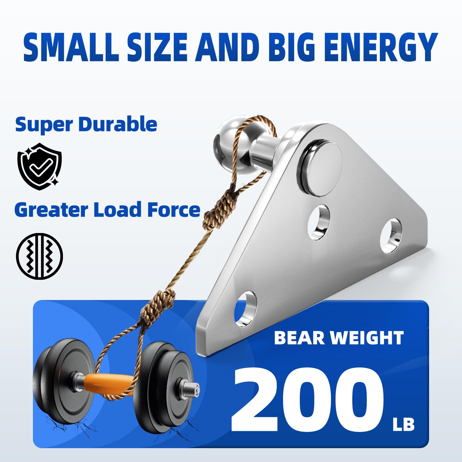 ARANA 10MM Stainless Steel Ball Stud Mounting Bracket - 4 Pcs Universal Lift Support Struts Mounts, Silver