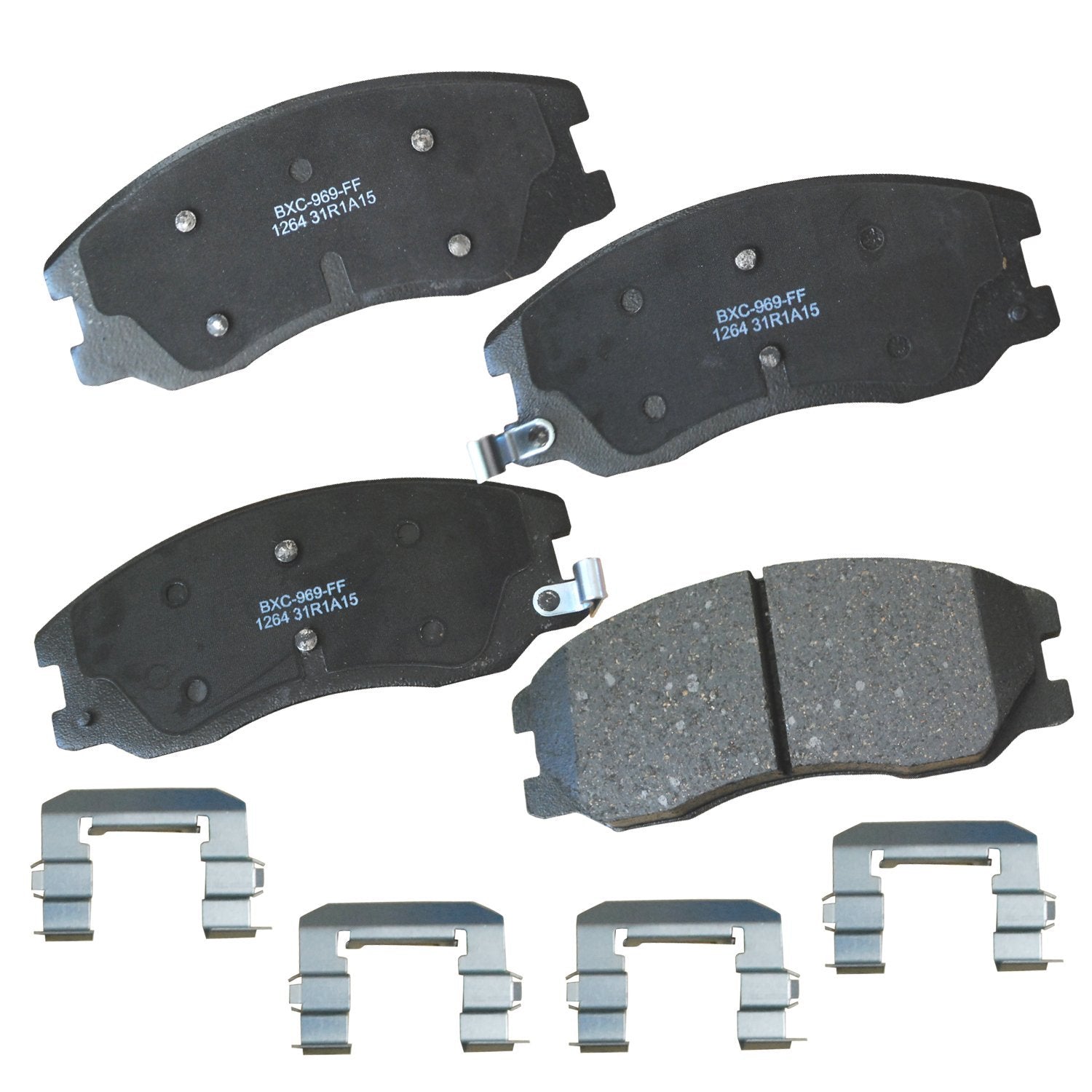 Bendix Premium Sbc1264 Ceramic Front Brake Pads For Chevrolet Captiva Sport 2015-2008, Equinox 2009-2007, Pontiac Torrent 2009-2