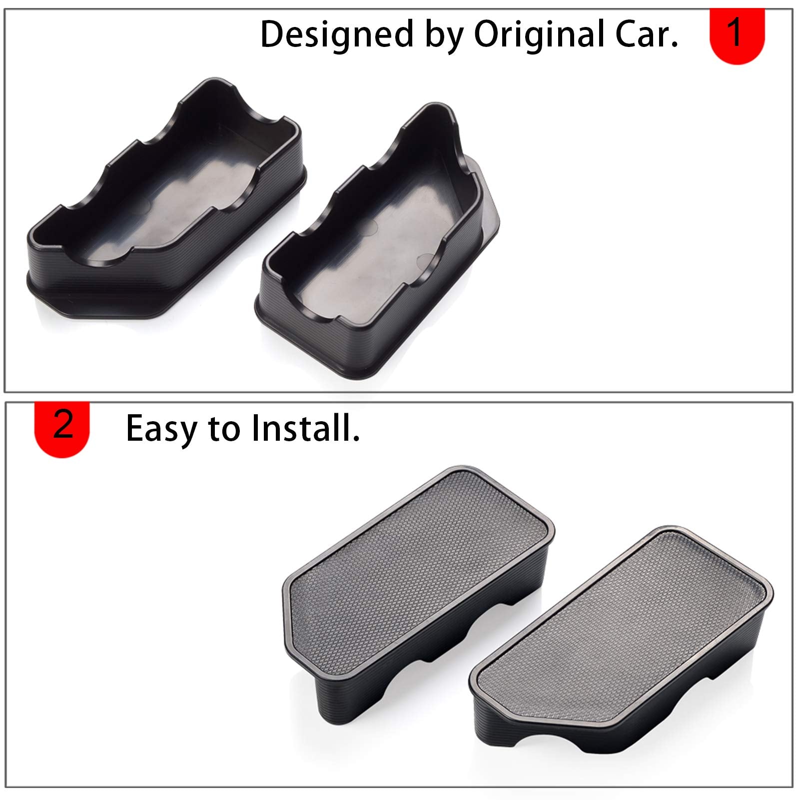 Moonlinks GMC Canyon Stake Pocket Covers, 2 Pack, ABS Material, for 2015-2020 GMC Canyon/Chevy Colorado, Canyon Color