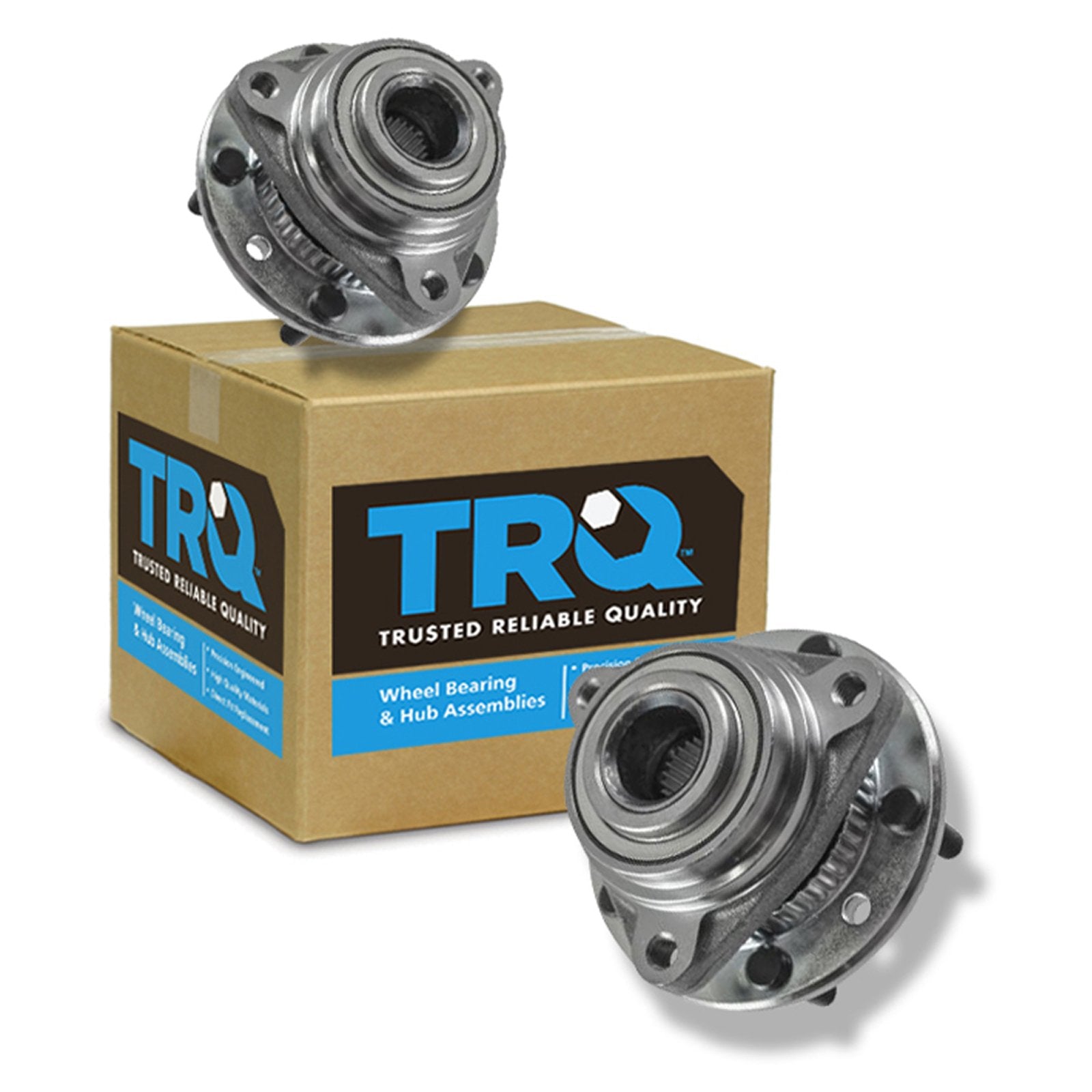 Trq Front Wheel Hubs & Bearings Pair Set Of 2 For Chevy Gmc Olds 4Wd 4X4