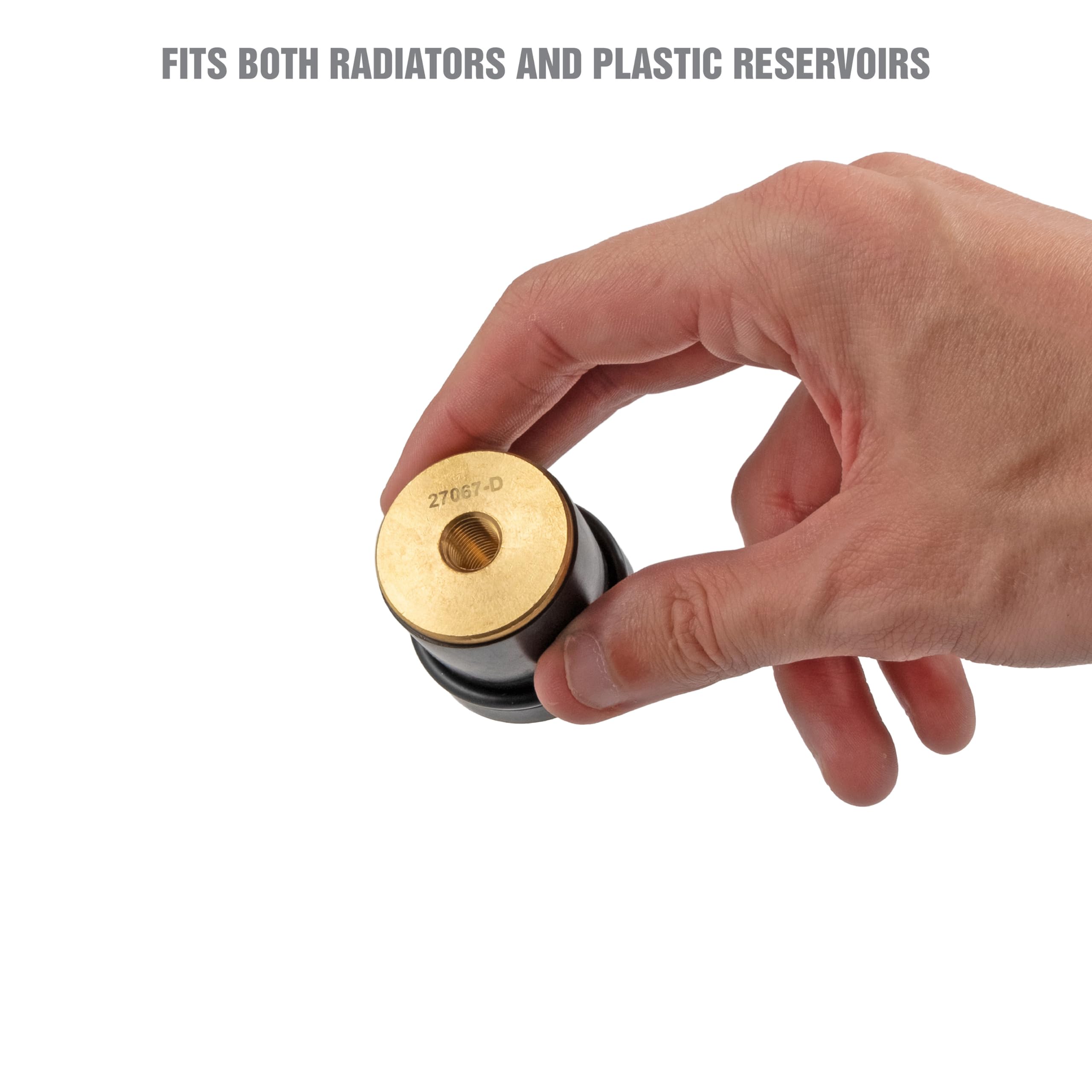 Oemtools 27067 Universal Cooling System Adapter Set, Works With Auto Coolant Pressure Tester To Test Pressure In Most Vehicles, Fits Plastic Reservoirs