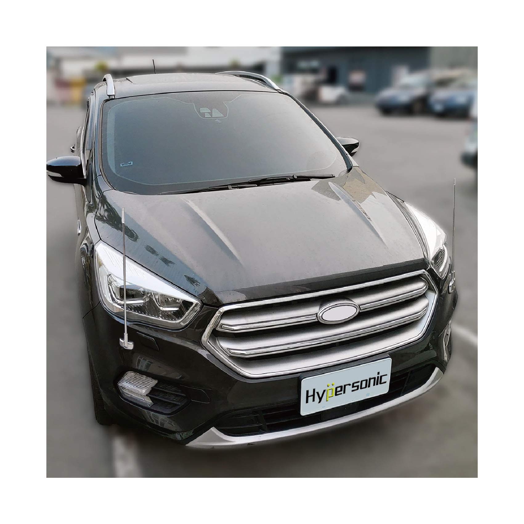 2-Pack Car Bumper Corner Antenna Pole Adjust Driving Parking Marker Protector For Green Hand In Driving Fit Universal Car Hypers