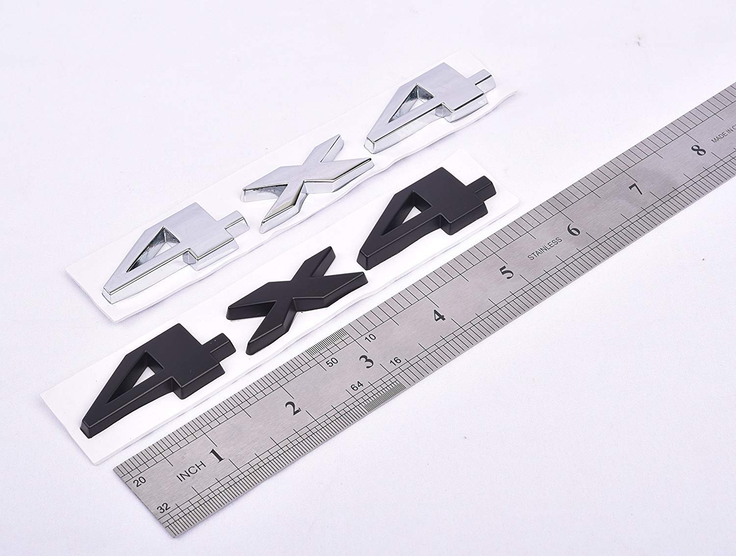 2 Pack 4X4 Emblem Badge Nameplate 3D Car Sticker Decal Compatible For Universal Car (Black)