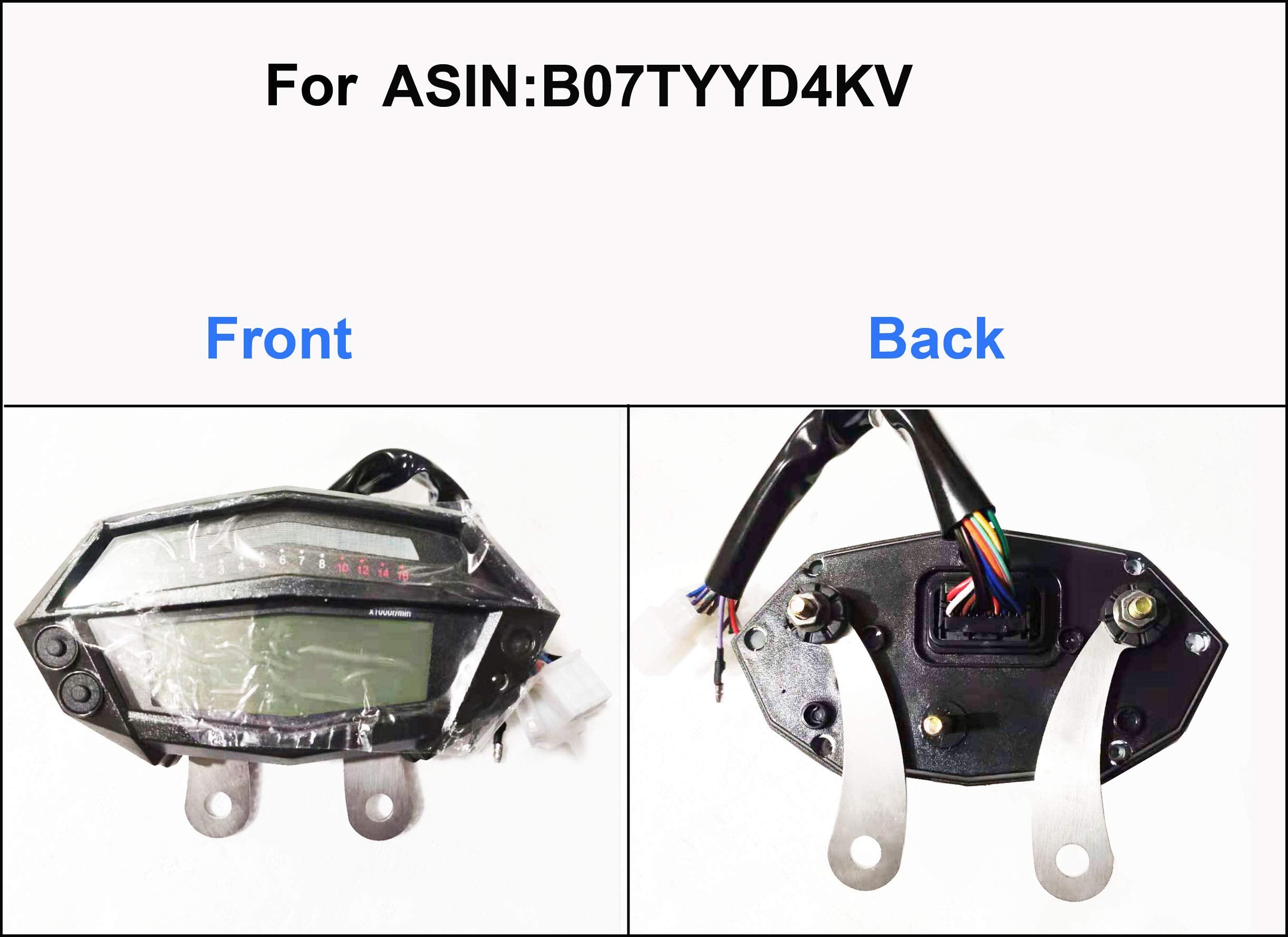 Samdo Universal Motorcycle Speedometer Bracket Stainless Steel 304 Speedometer Mount (2Pcs) With Screw Nuts (1 Pair)