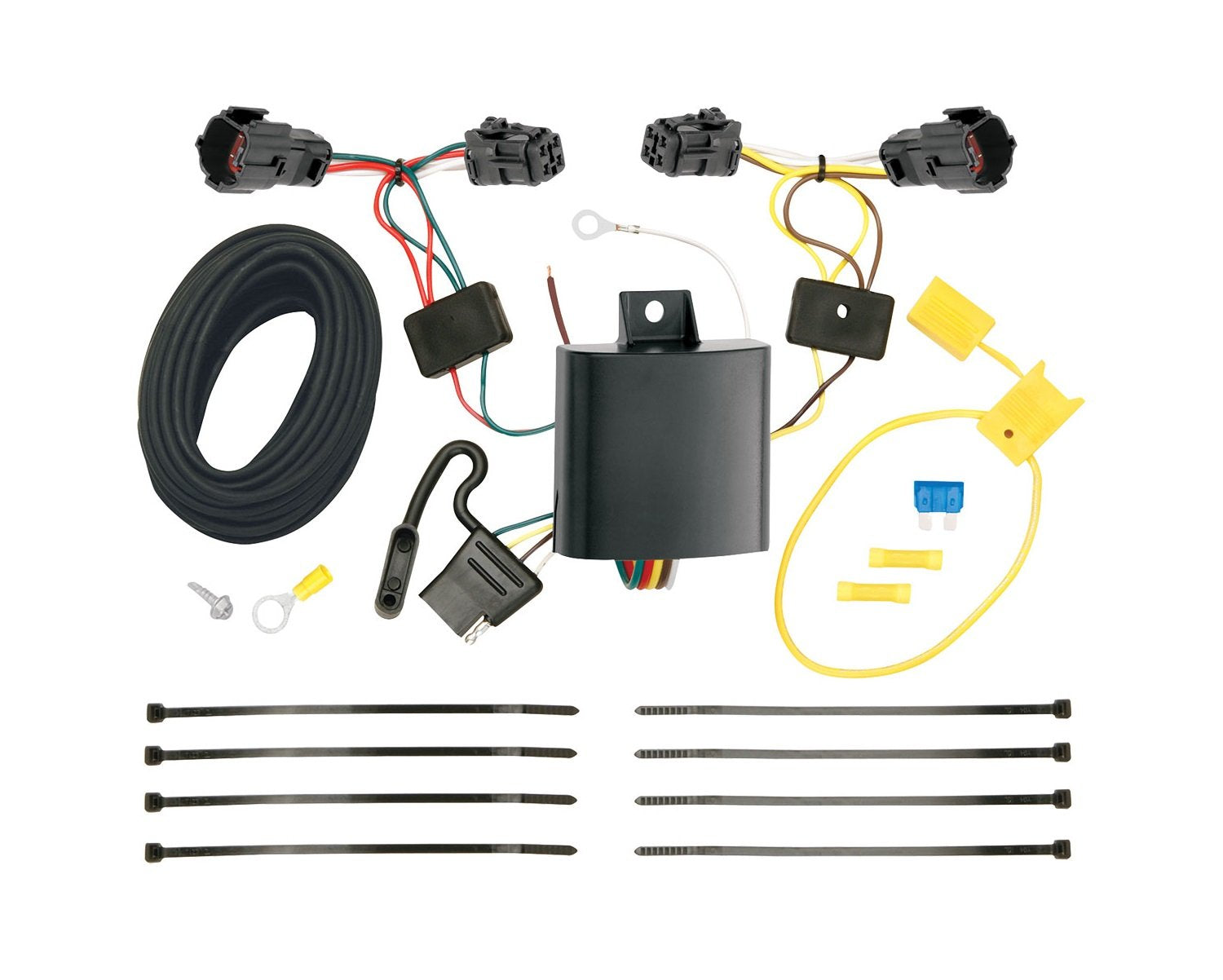 Tekonsha 118583 T-One Connector Assembly With Upgraded Circuit Protected Modulite Hd Module , Black