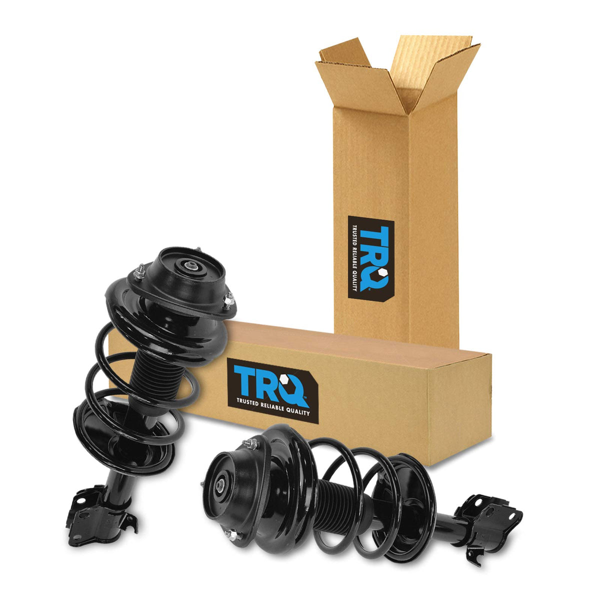 Trq Front Strut & Coil Spring Assembly Set Driver & Passenger Sides Compatible With 03-04 Subaru Legacy