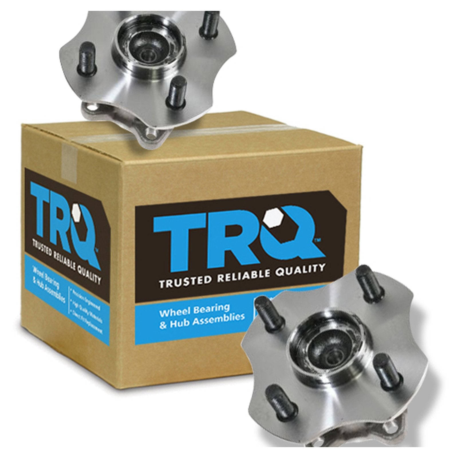 Trq Rear Wheel Hub Bearings Assembly Set Compatible With 2000-2005 Toyota Echo