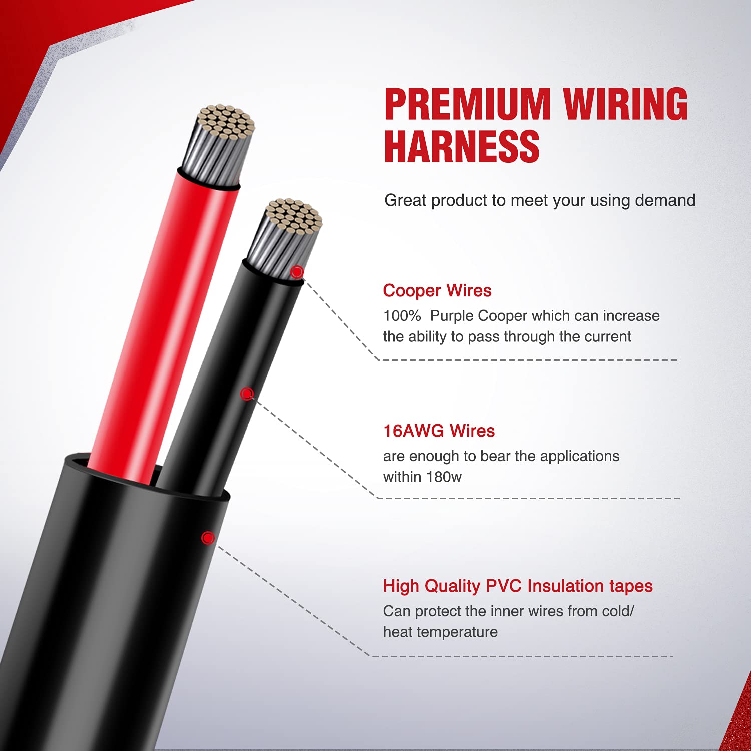 Nilight - 10009W - Ni-Wa05 Led Light Bar Wiring Harness Kit 12V On Off Switch Power Relay Blade Fuse For Off Road Led Work Light