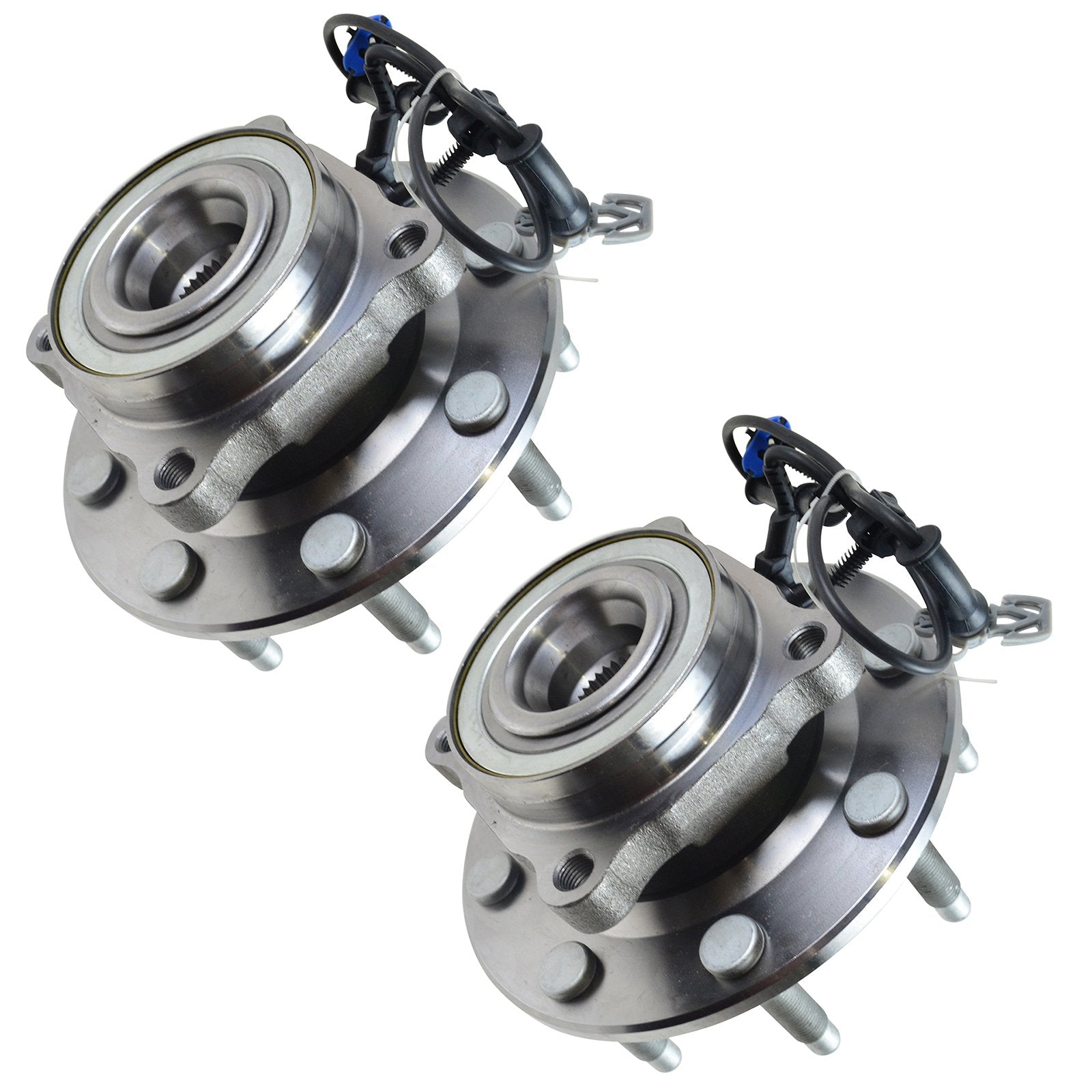 Trq Front Wheel Hub & Bearing Left & Right Pair For Gmc Sierra Chevy Hummer