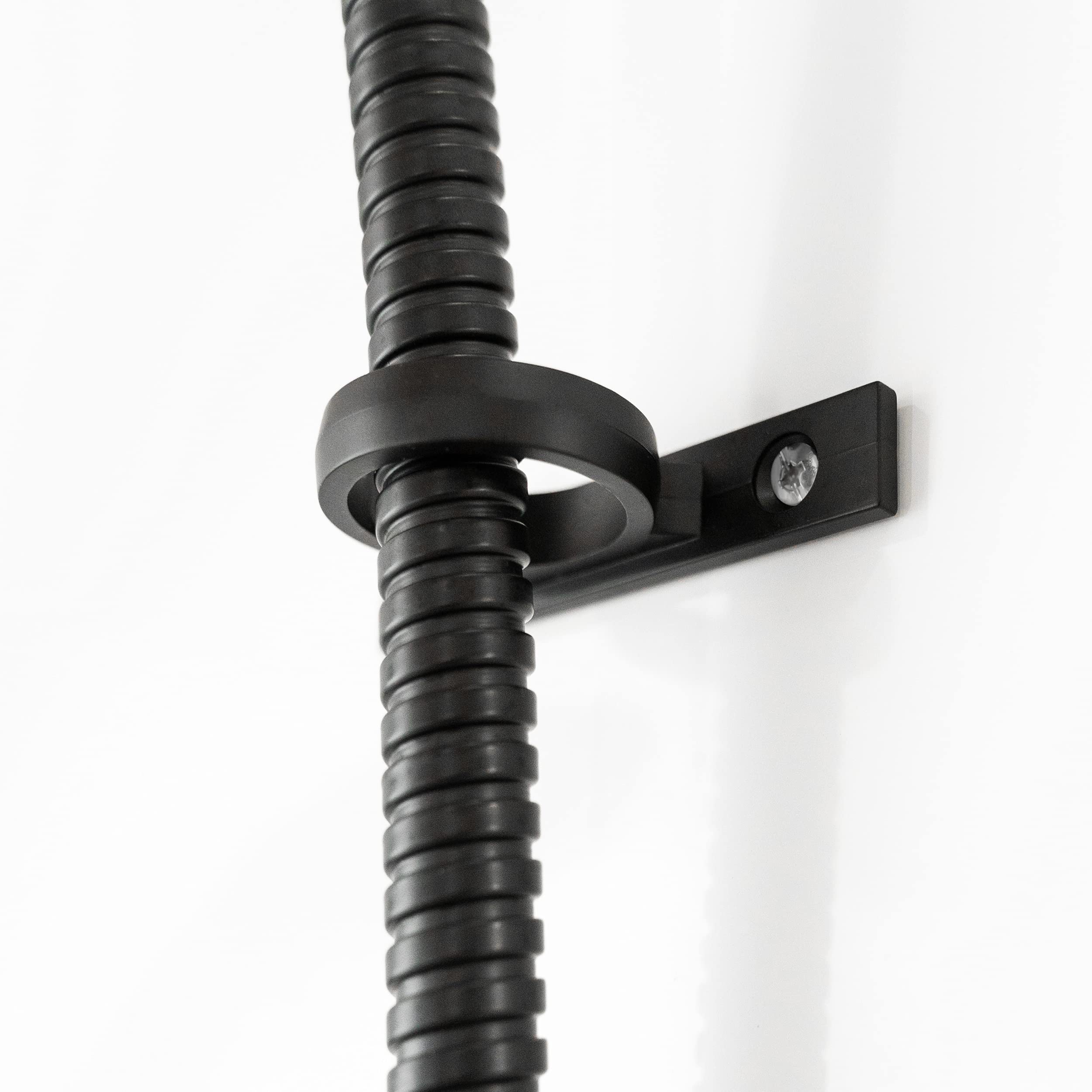 Dura Faucet Df-Sa155-Mb Rv Shower Hose Guide Ring - Mounting Screws Included (Matte Black)