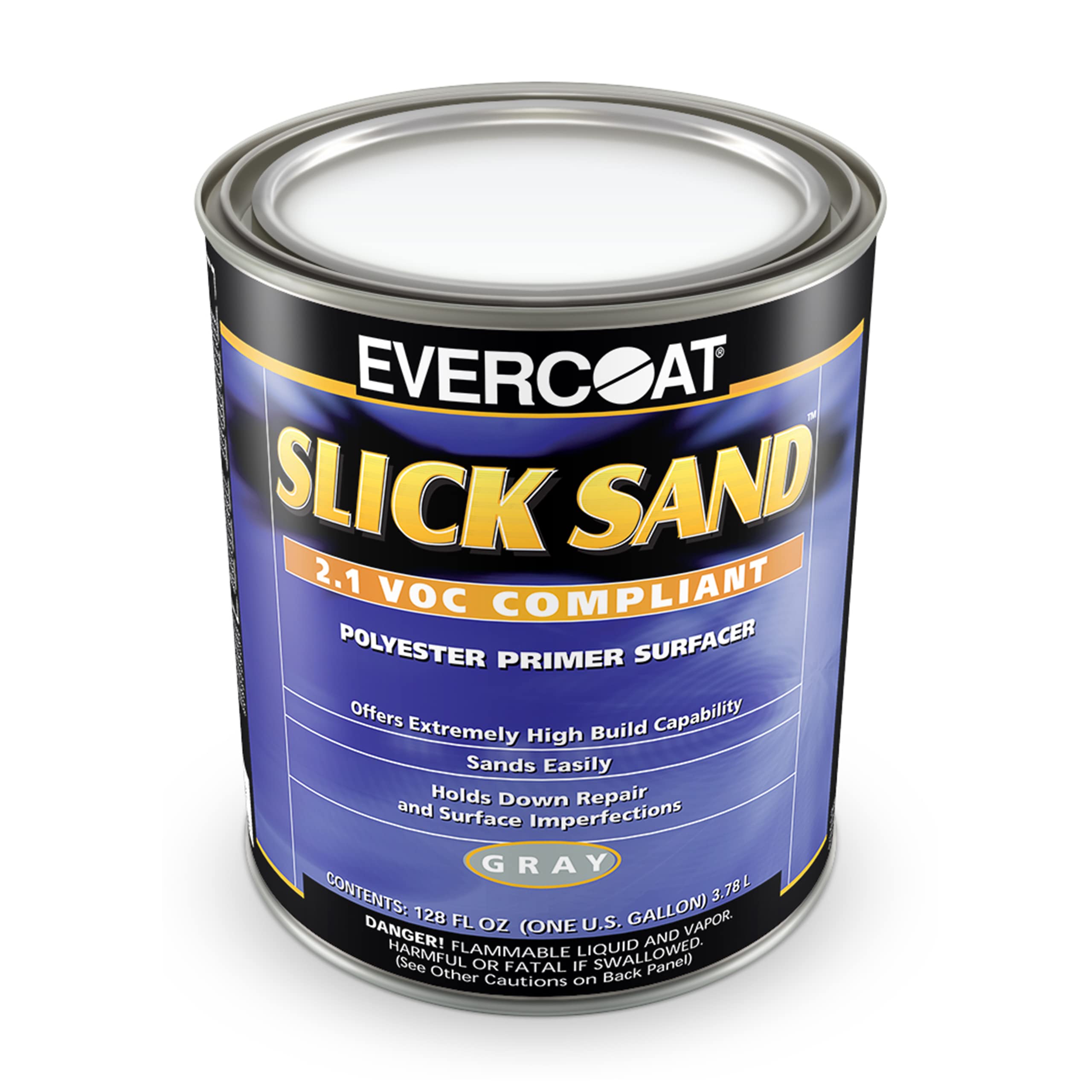 Evercoat Slick Sand Polyester Primer Surfacer For Fiberglass, Wood Surfaces & More - 128 Fl Oz