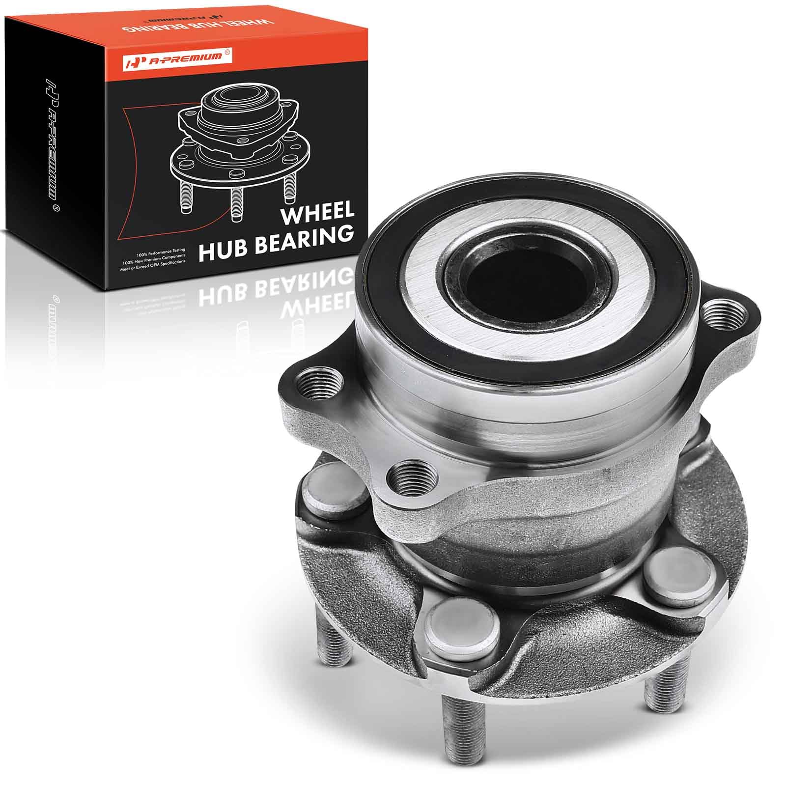 A-Premium Rear Wheel Bearing And Hub Assembly With 5-Lug Compatible With Subaru Forester 2014-2018, Impreza 2012-2021, Crosstrek