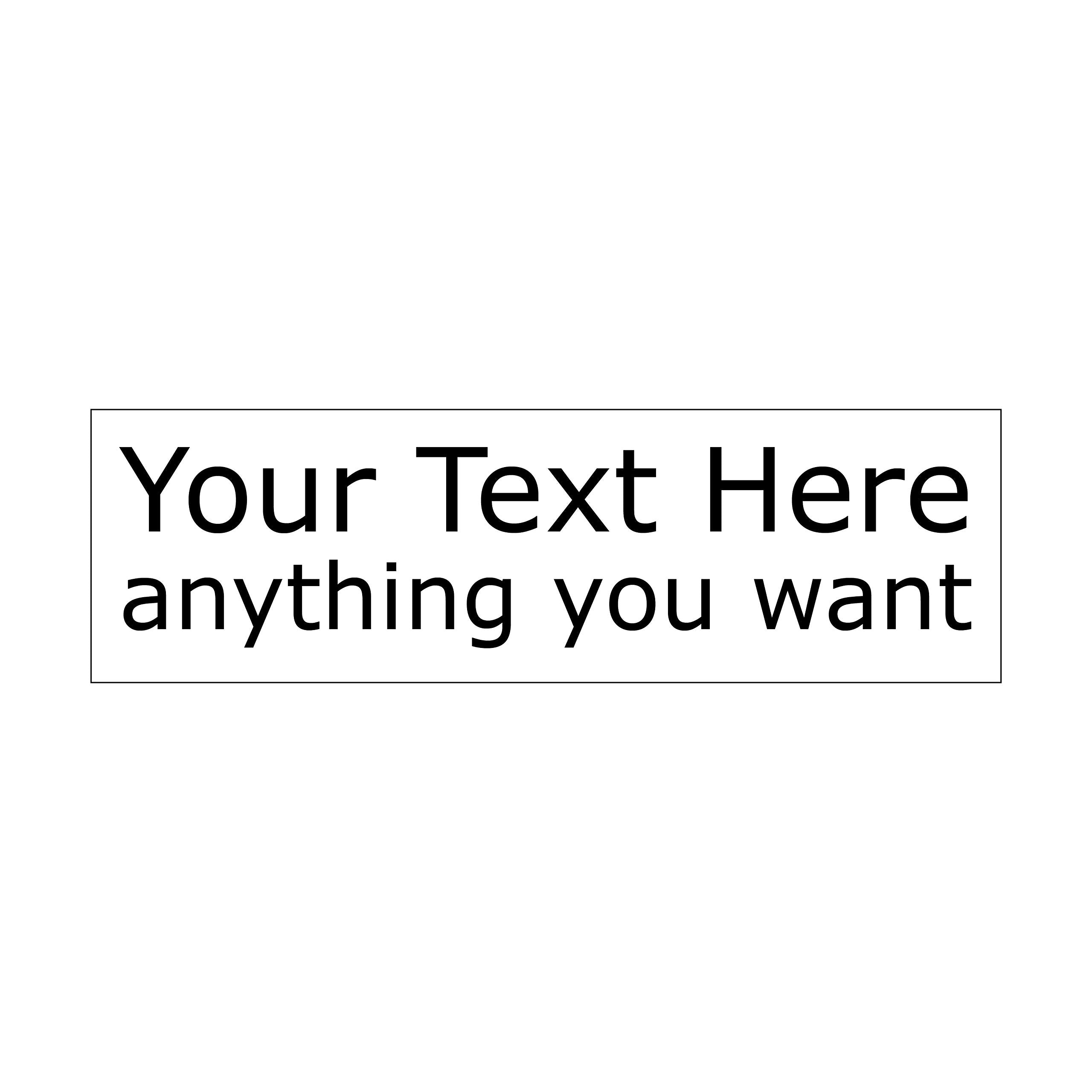 Custom Bumper Sticker Wyco Products Customizable Bumper Sticker (5 '' X16.6, White)