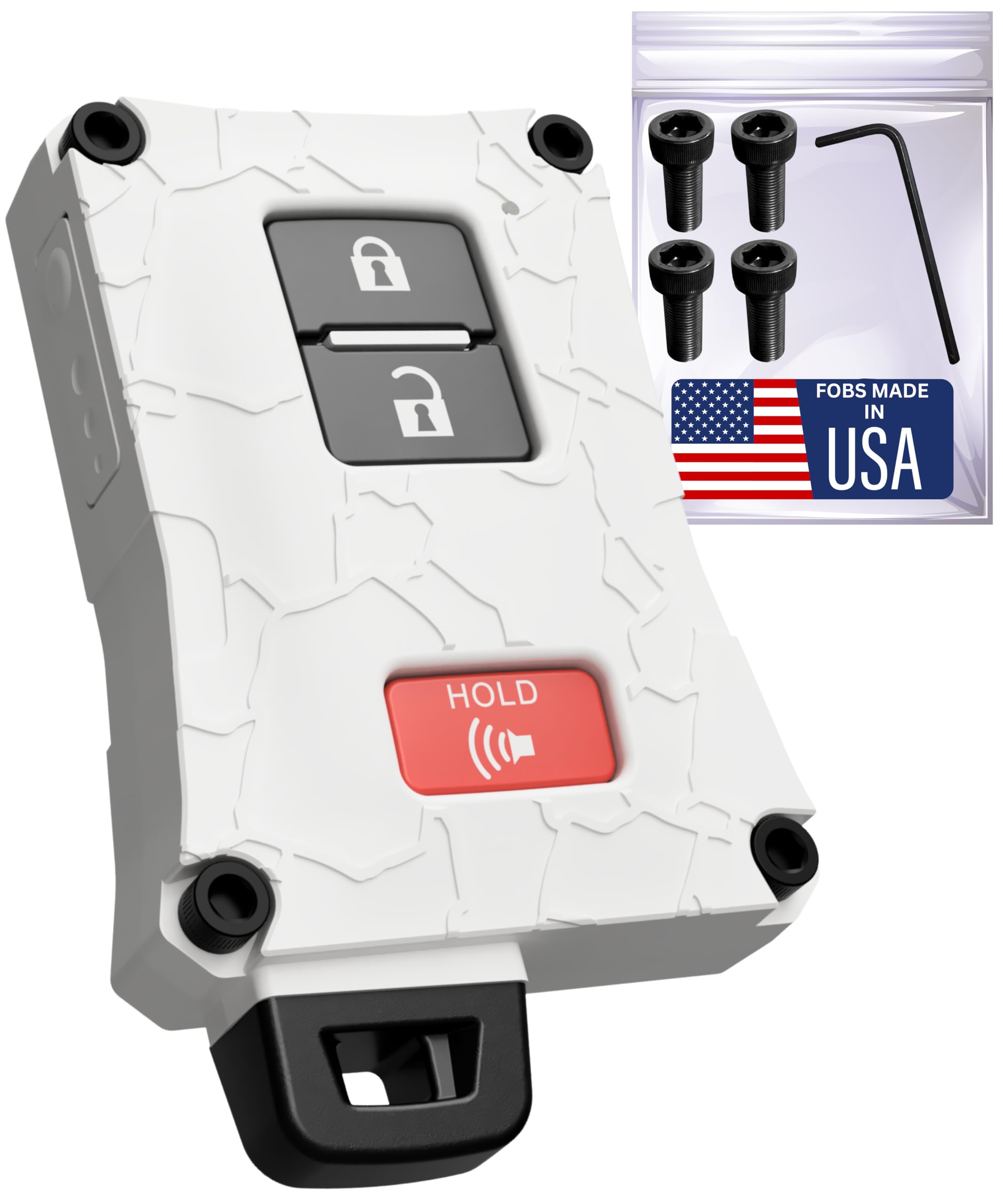 Heavy-Duty Key Fob Cover - For Toyota Tacoma 16-23 3Rd Gen, Tundra & 4Runner 20-21 3Rd Gen Accessories -Rugged Key Protector - S