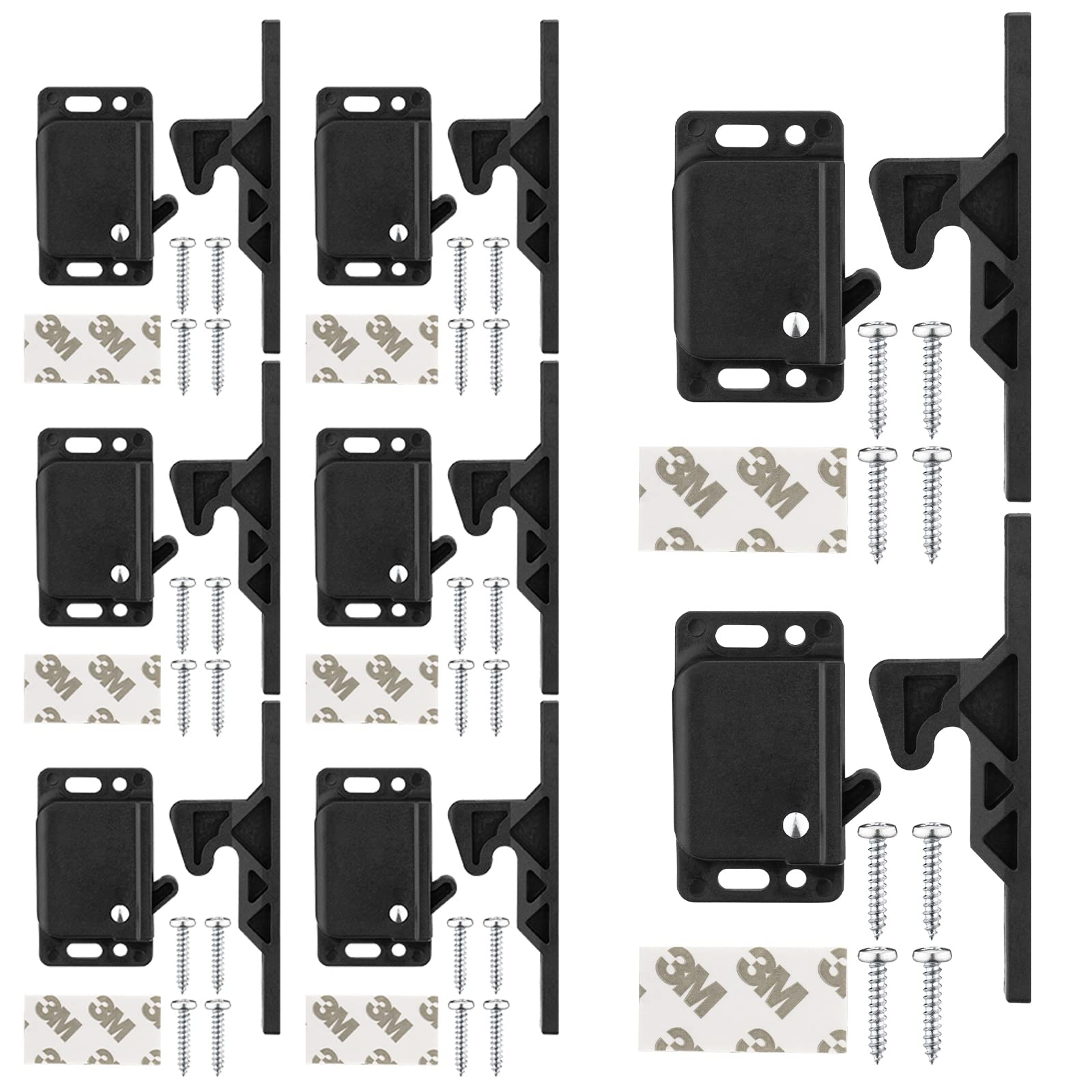 Rv Drawer Latches And Catches, 8 Pack Rv Cabinet Door Replacement Latch 10 Lbs Pull Force For Rv Camper Motor Trailor Home Offic