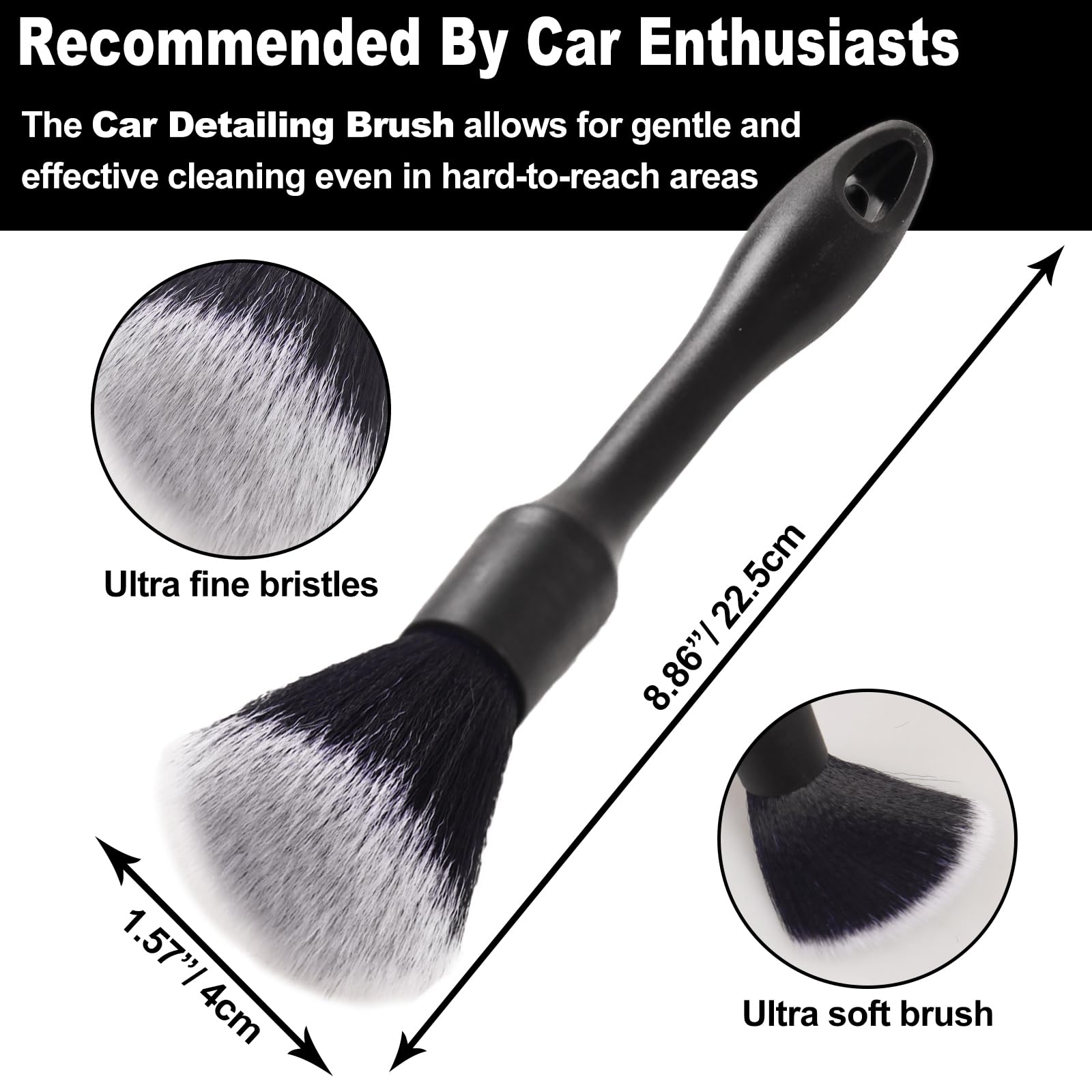 Nikcosmk 3Pcs Wheel Brush Kit For Cleaning Wheel And Tire, Wheel And Rim Brush, Car Detailing Brushes, Bendable & Durable Car Wh