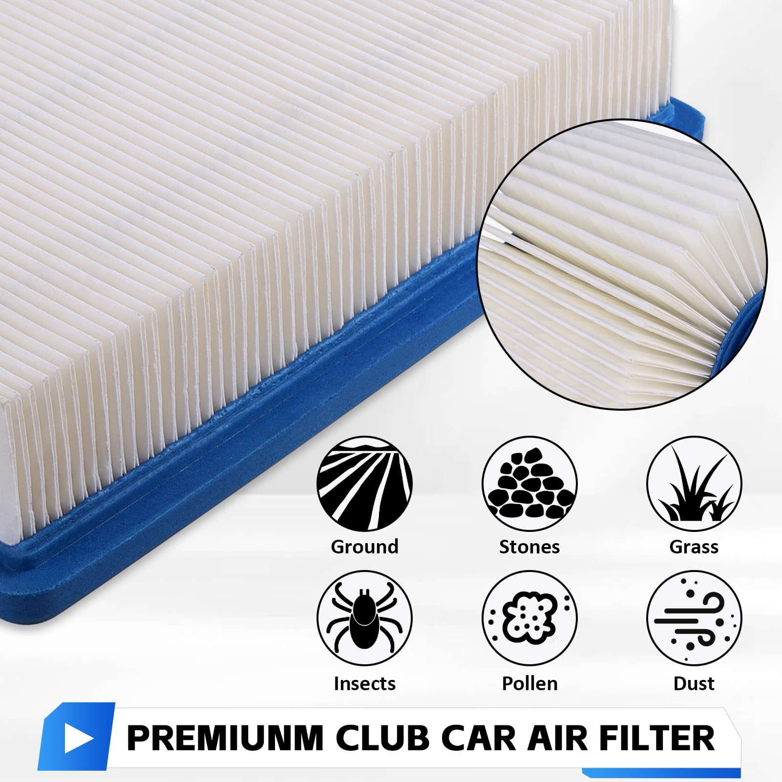 Air Filter Replacement for Club Car 1015426 4-Cycle DS Gas Golf Cart Models FE290 FE350 STENS 100-659 SUNBELT B1SB8331 Prime Lin