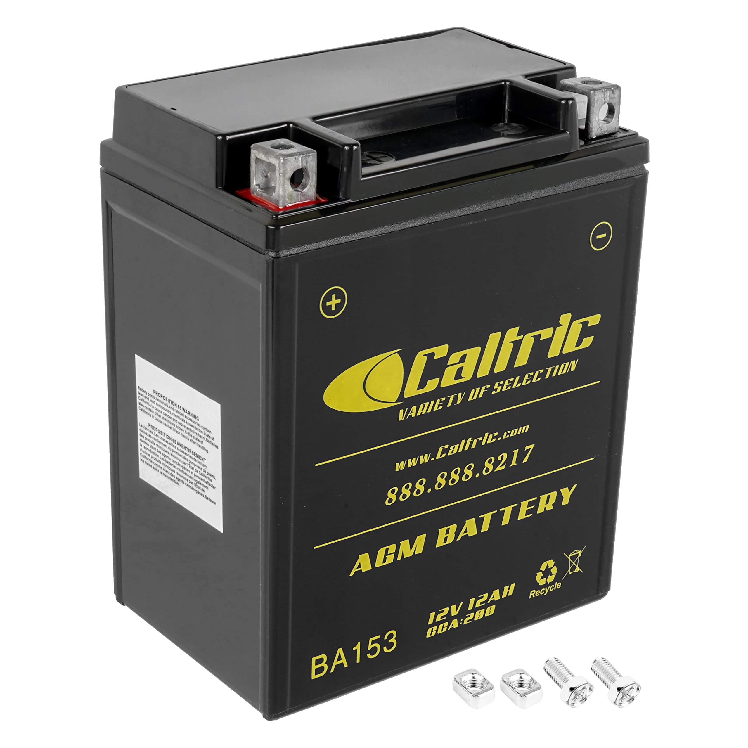 Caltric Agm Battery Compatible with Polaris Trail Boss 330 2003-2013