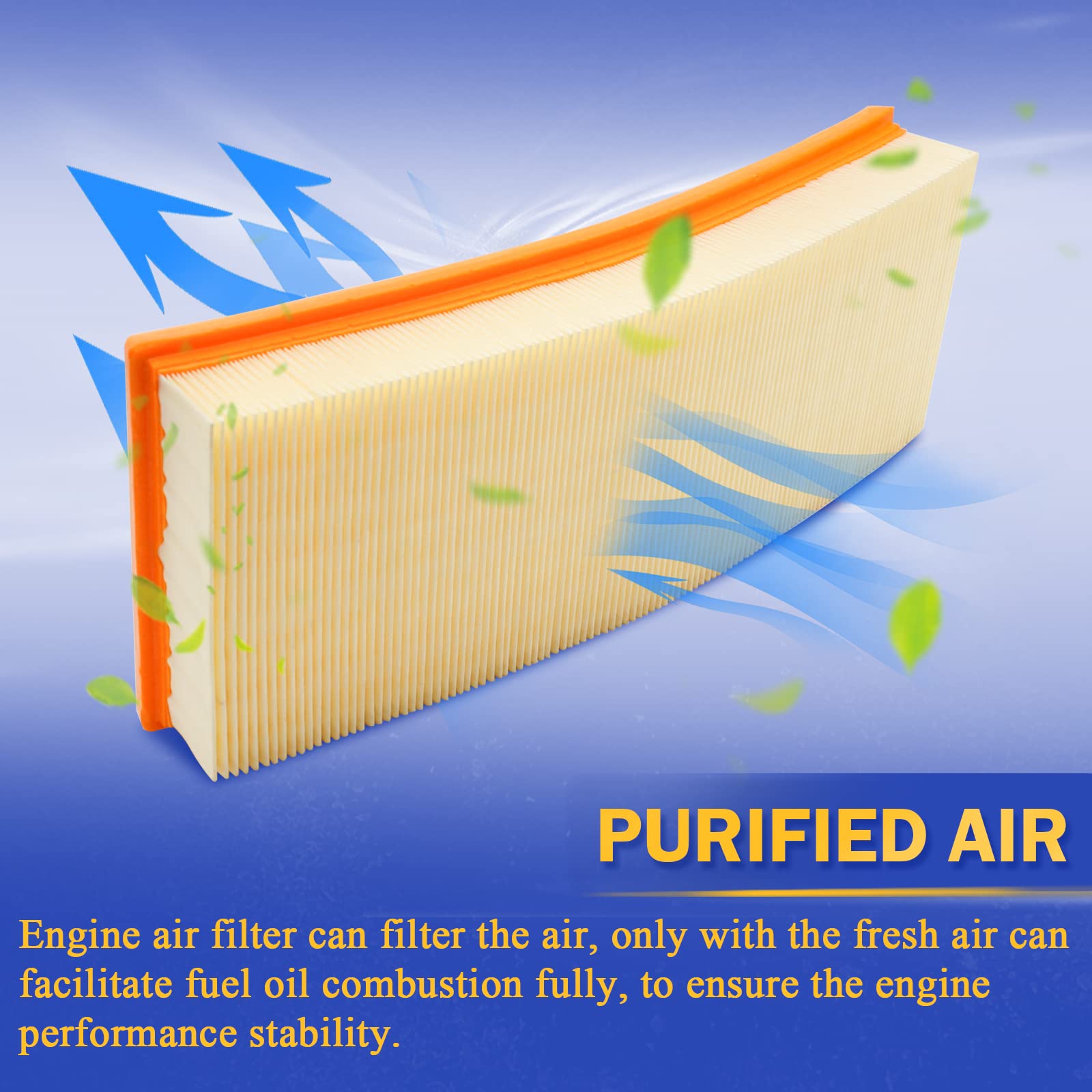 Engine Air Filter For Mercedes-Benz S400 Glk350 Sl550 Cls550 E350 E550 R350 Cl500 And More Replace C 3698/3-2 1120940604